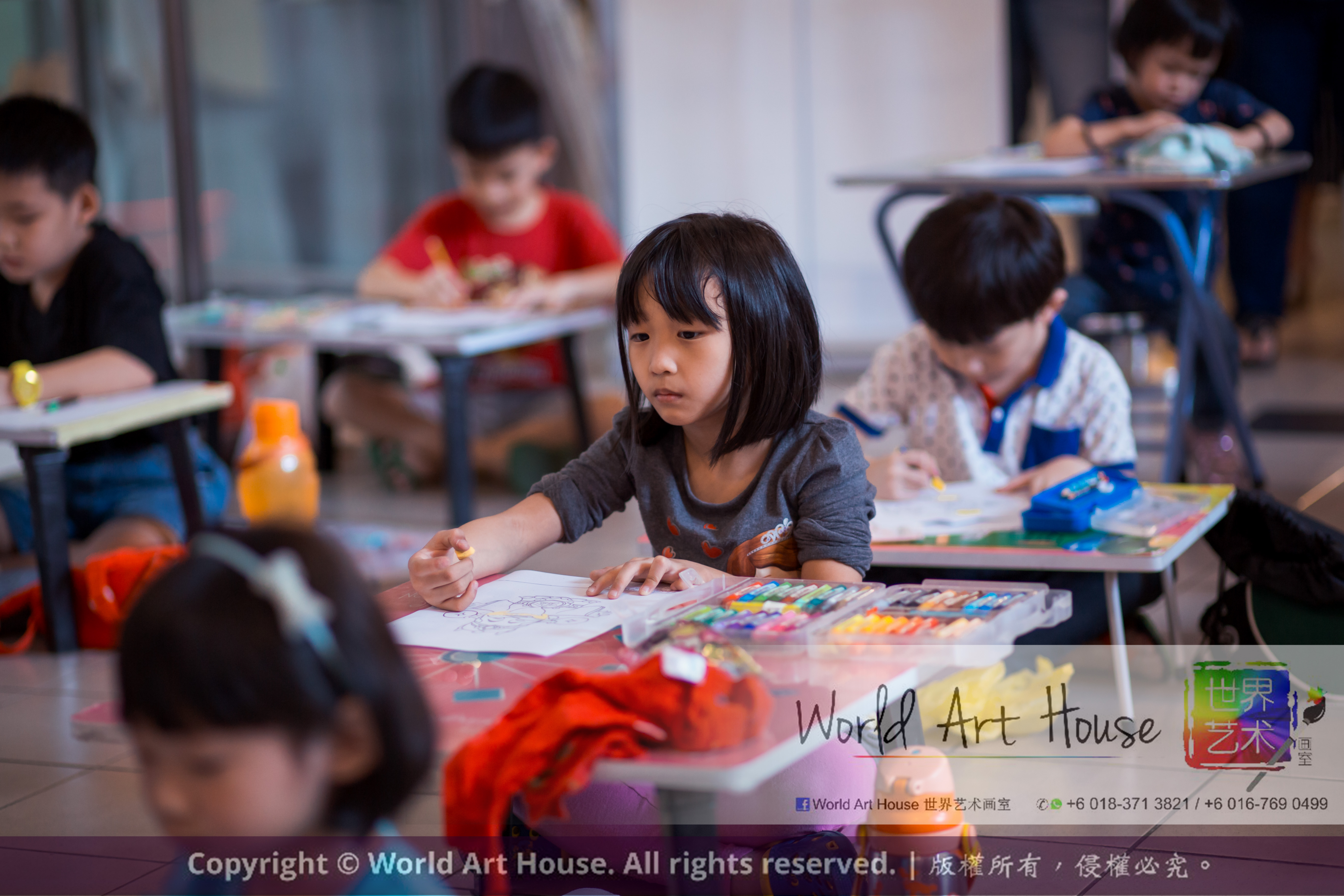 Malaysia Kota Damansara Petaling Jaya Kuala Lumpur Selangor Chinese New Year Charity Coloring Contest World Art House 世界艺术画室 and 1 Utama Shopping JinYeYe Effye Media A031