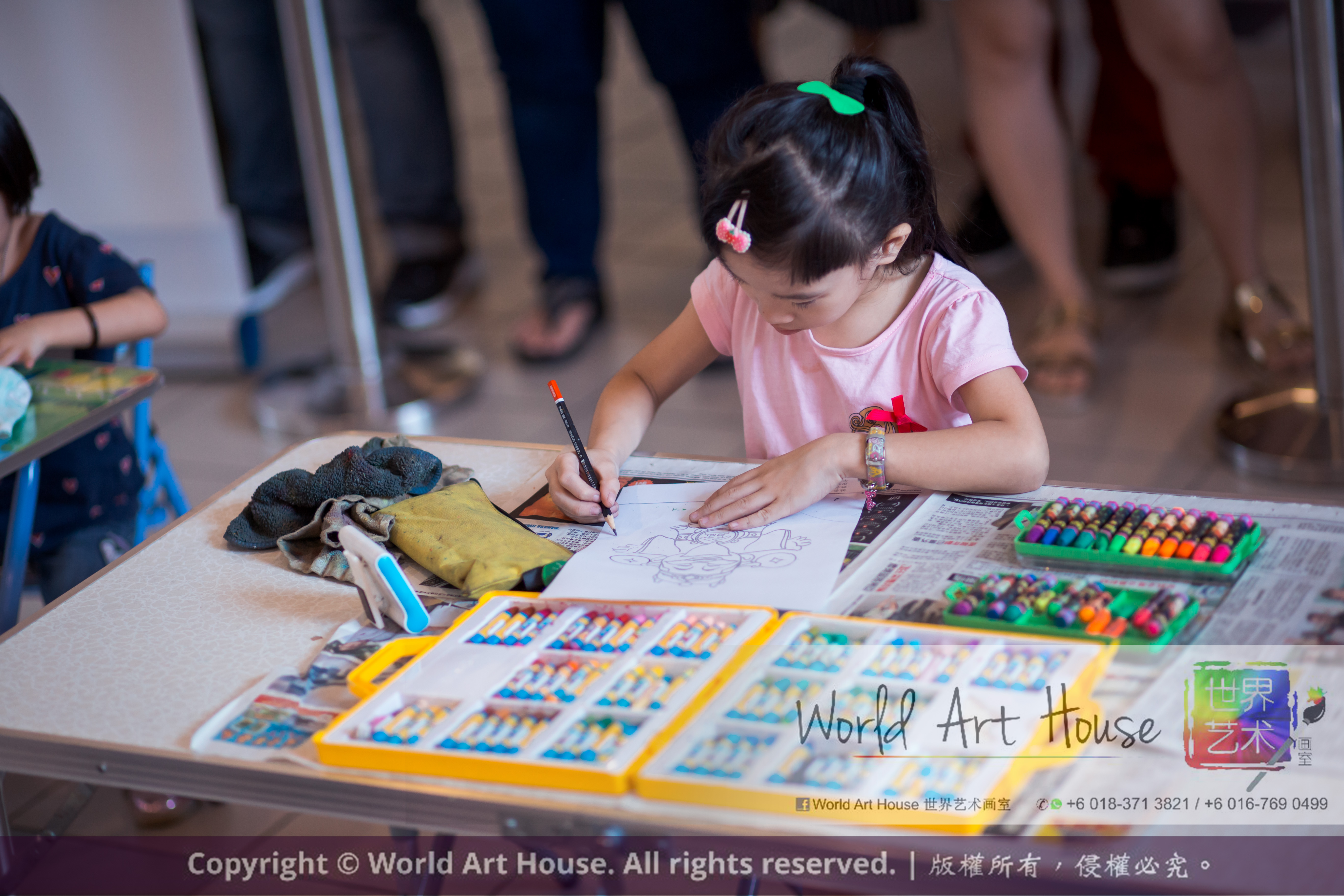 Malaysia Kota Damansara Petaling Jaya Kuala Lumpur Selangor Chinese New Year Charity Coloring Contest World Art House 世界艺术画室 and 1 Utama Shopping JinYeYe Effye Media A032