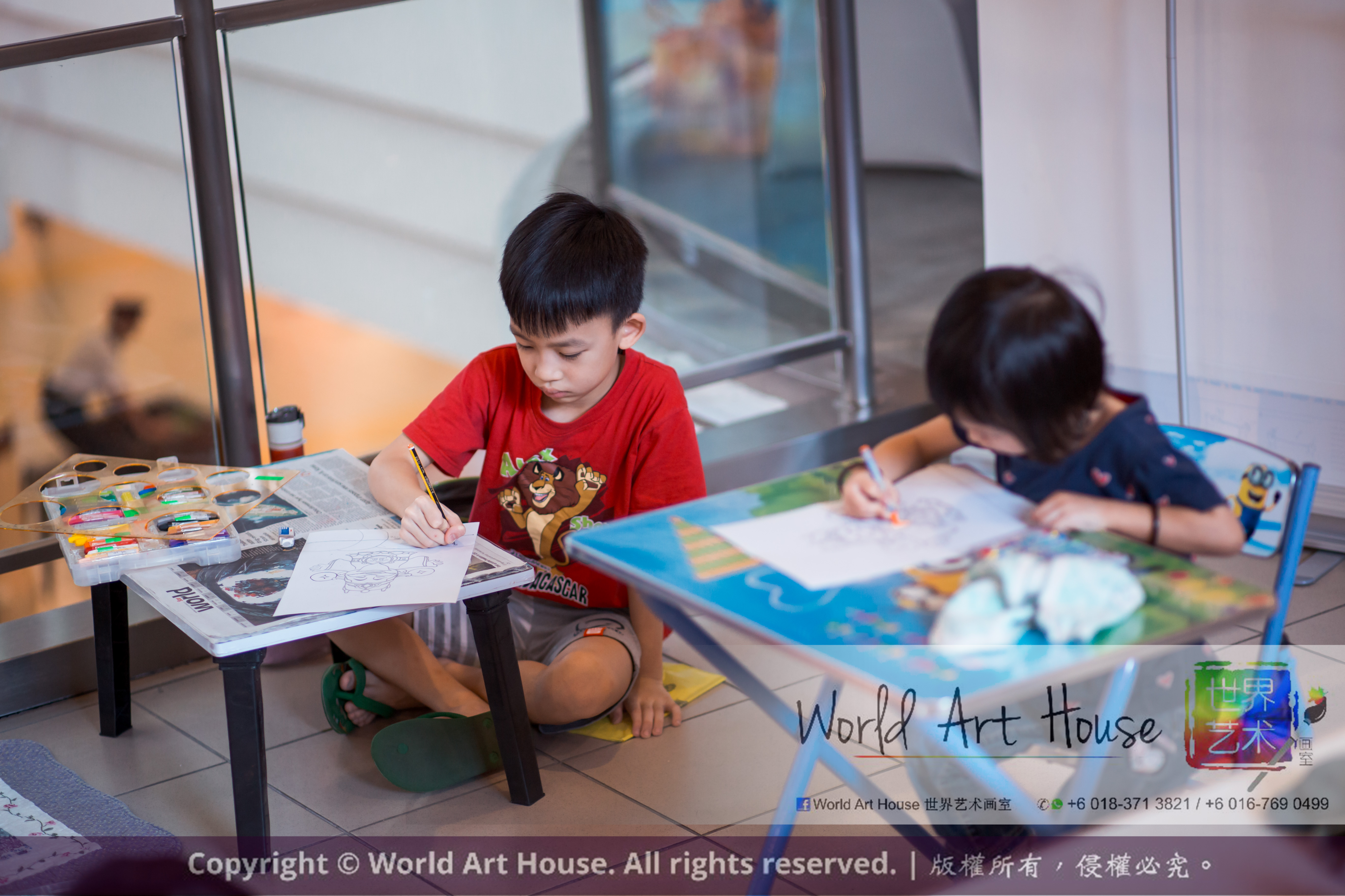 Malaysia Kota Damansara Petaling Jaya Kuala Lumpur Selangor Chinese New Year Charity Coloring Contest World Art House 世界艺术画室 and 1 Utama Shopping JinYeYe Effye Media A033