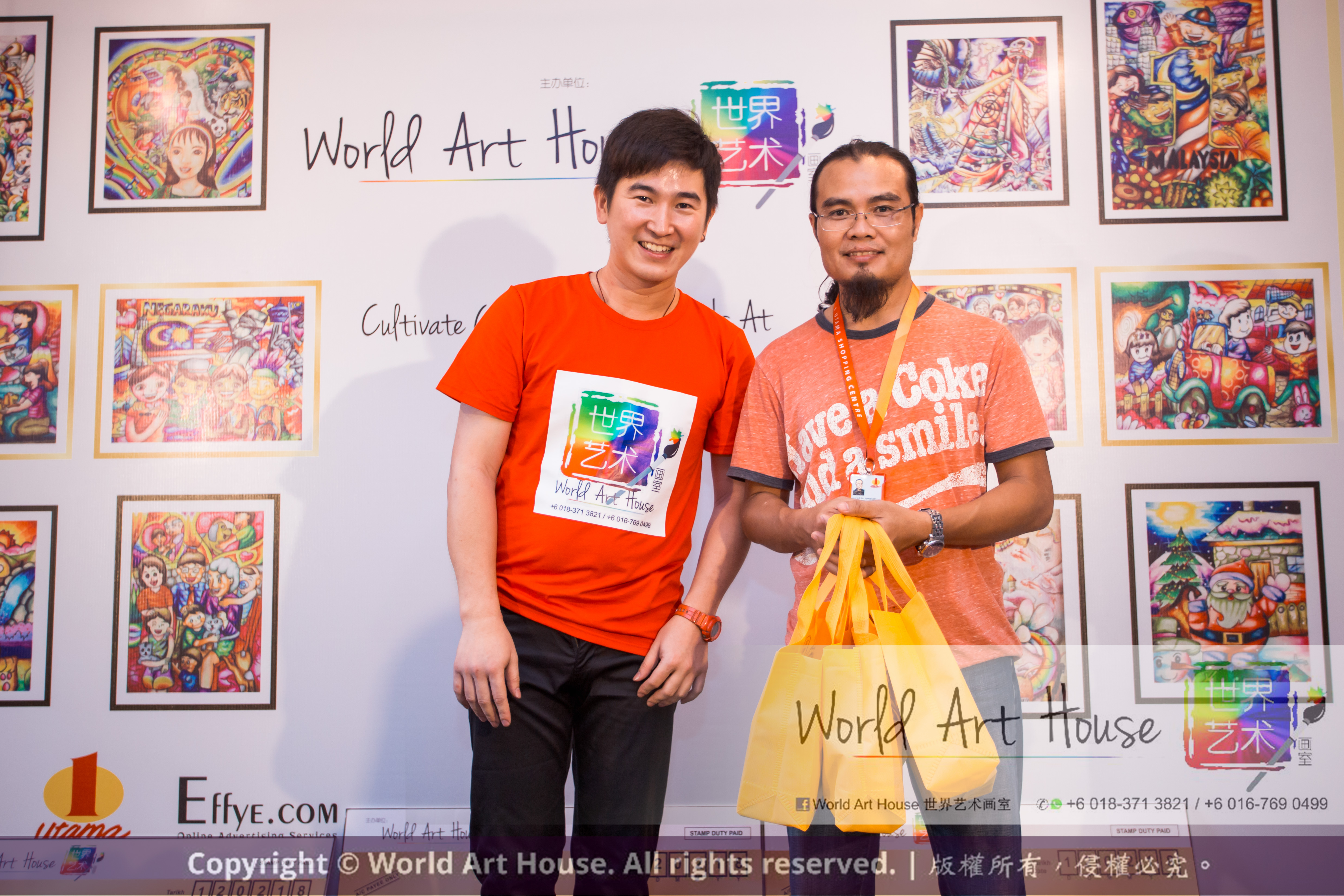 Malaysia Kota Damansara Petaling Jaya Kuala Lumpur Selangor Chinese New Year Charity Coloring Contest World Art House 世界艺术画室 and 1 Utama Shopping JinYeYe Effye Media D021