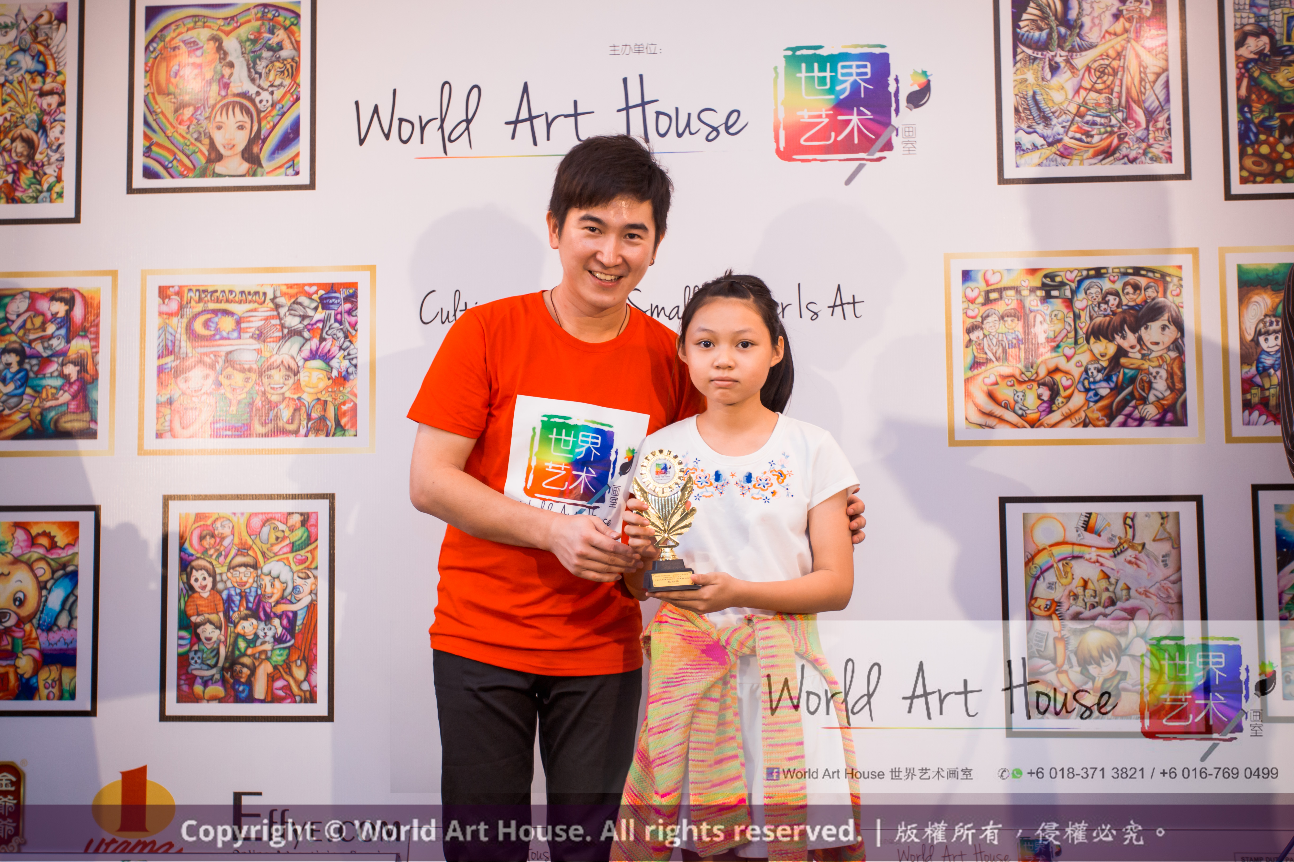Malaysia Kota Damansara Petaling Jaya Kuala Lumpur Selangor Chinese New Year Charity Coloring Contest World Art House 世界艺术画室 and 1 Utama Shopping JinYeYe Effye Media D023