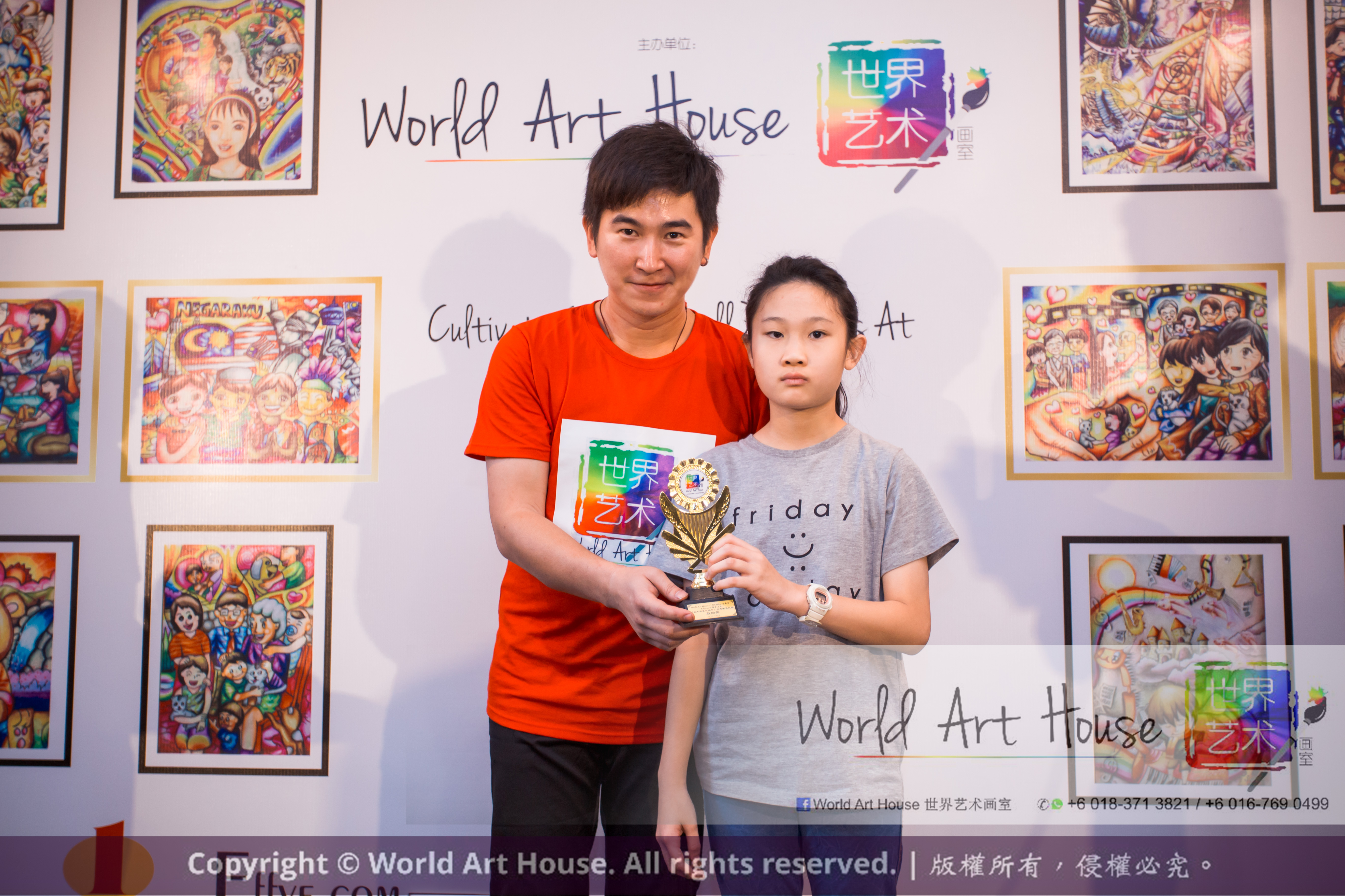 Malaysia Kota Damansara Petaling Jaya Kuala Lumpur Selangor Chinese New Year Charity Coloring Contest World Art House 世界艺术画室 and 1 Utama Shopping JinYeYe Effye Media D025