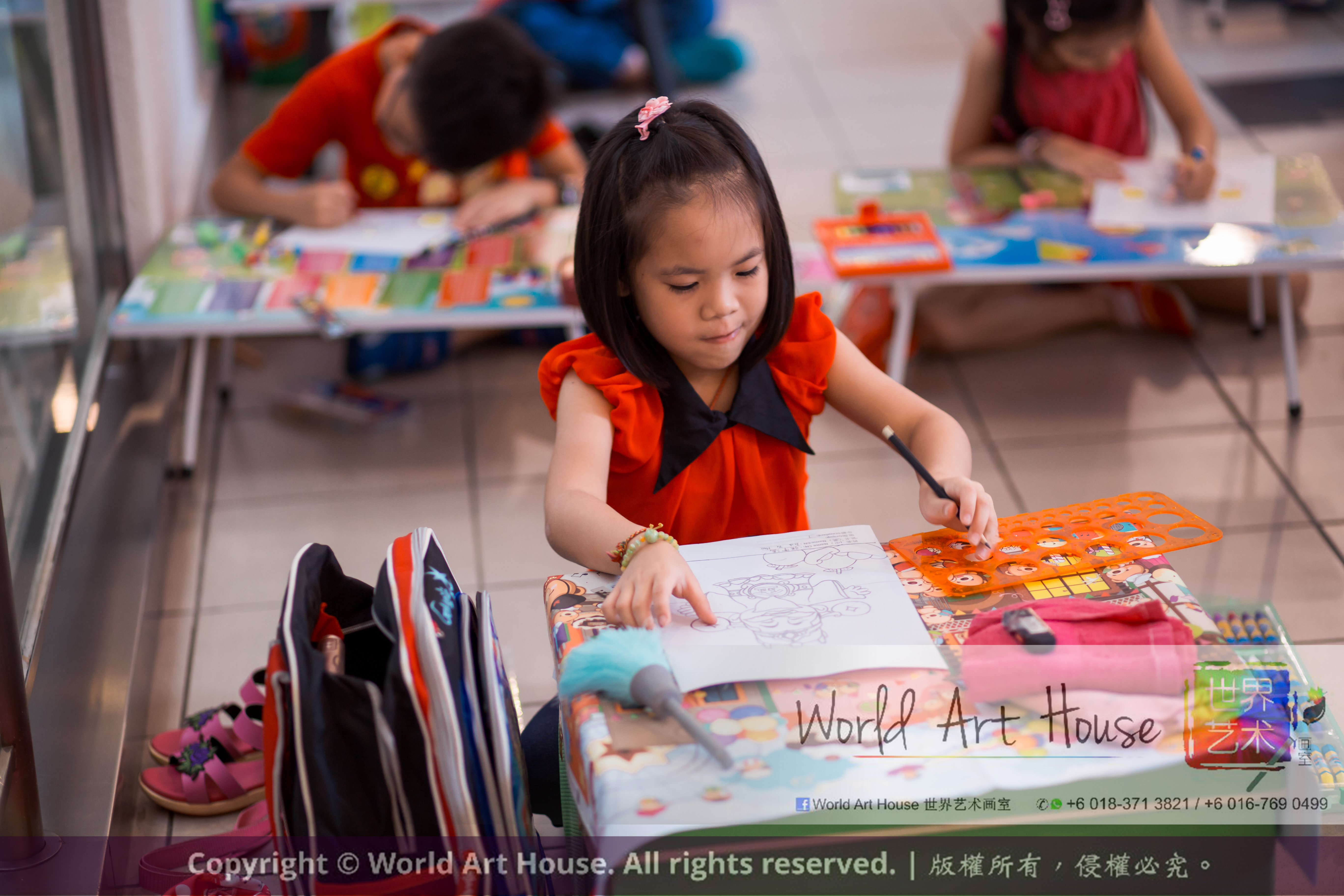 Malaysia Kota Damansara Petaling Jaya Kuala Lumpur Selangor Chinese New Year Charity Coloring Contest World Art House 世界艺术画室 and 1 Utama Shopping JinYeYe Effye Media A034