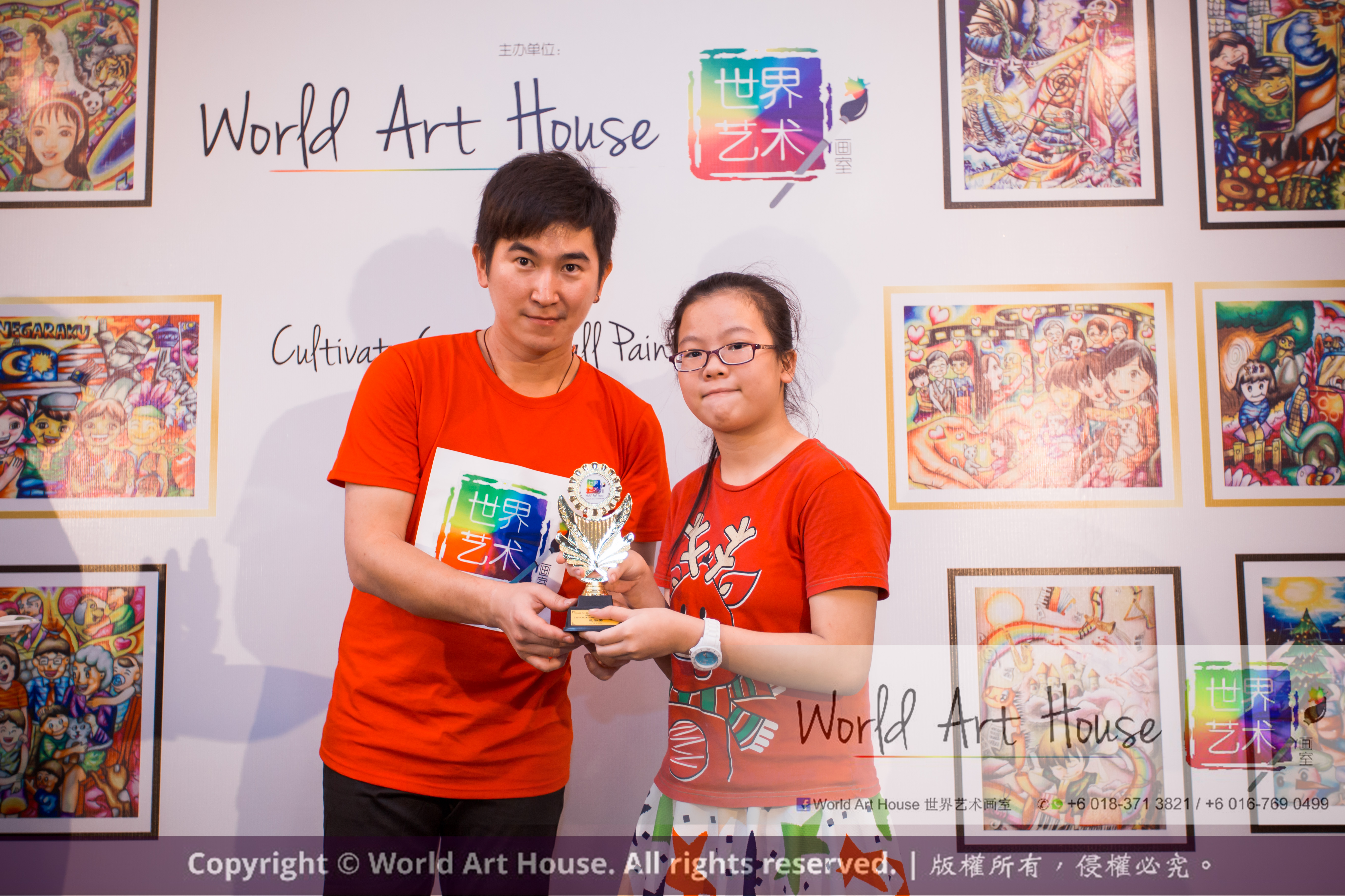 Malaysia Kota Damansara Petaling Jaya Kuala Lumpur Selangor Chinese New Year Charity Coloring Contest World Art House 世界艺术画室 and 1 Utama Shopping JinYeYe Effye Media D037