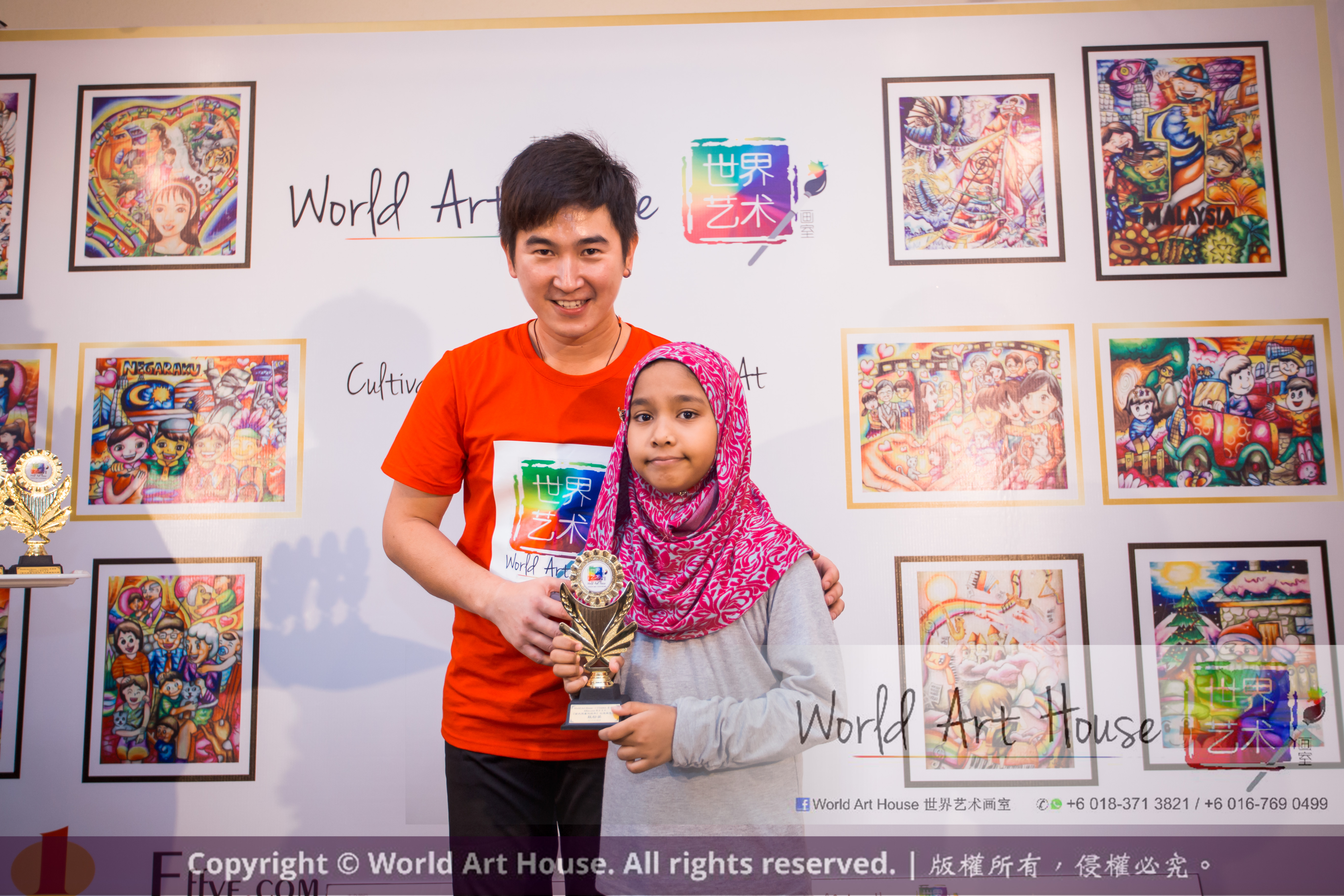 Malaysia Kota Damansara Petaling Jaya Kuala Lumpur Selangor Chinese New Year Charity Coloring Contest World Art House 世界艺术画室 and 1 Utama Shopping JinYeYe Effye Media D047