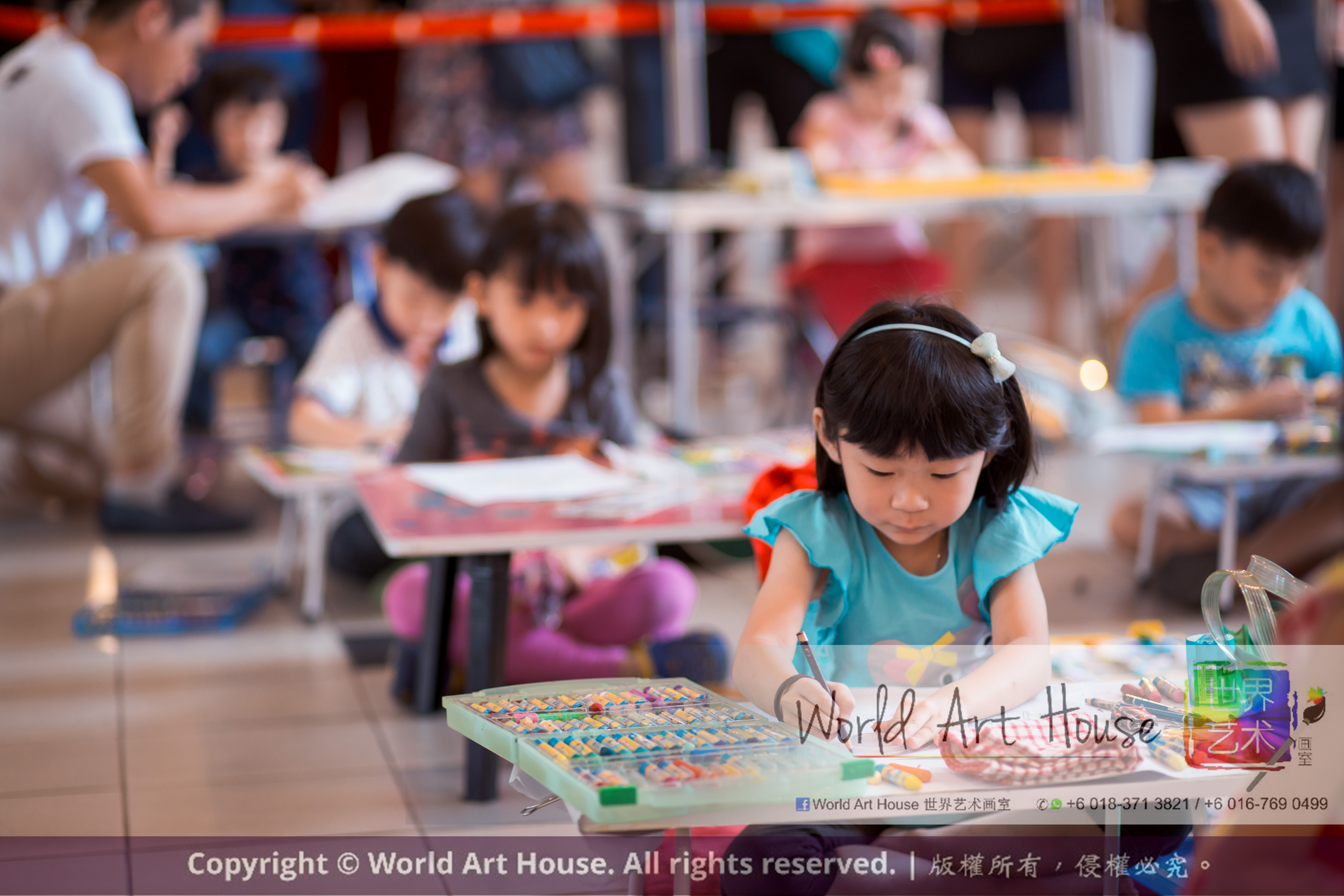 Malaysia Kota Damansara Petaling Jaya Kuala Lumpur Selangor Chinese New Year Charity Coloring Contest World Art House 世界艺术画室 and 1 Utama Shopping JinYeYe Effye Media A037
