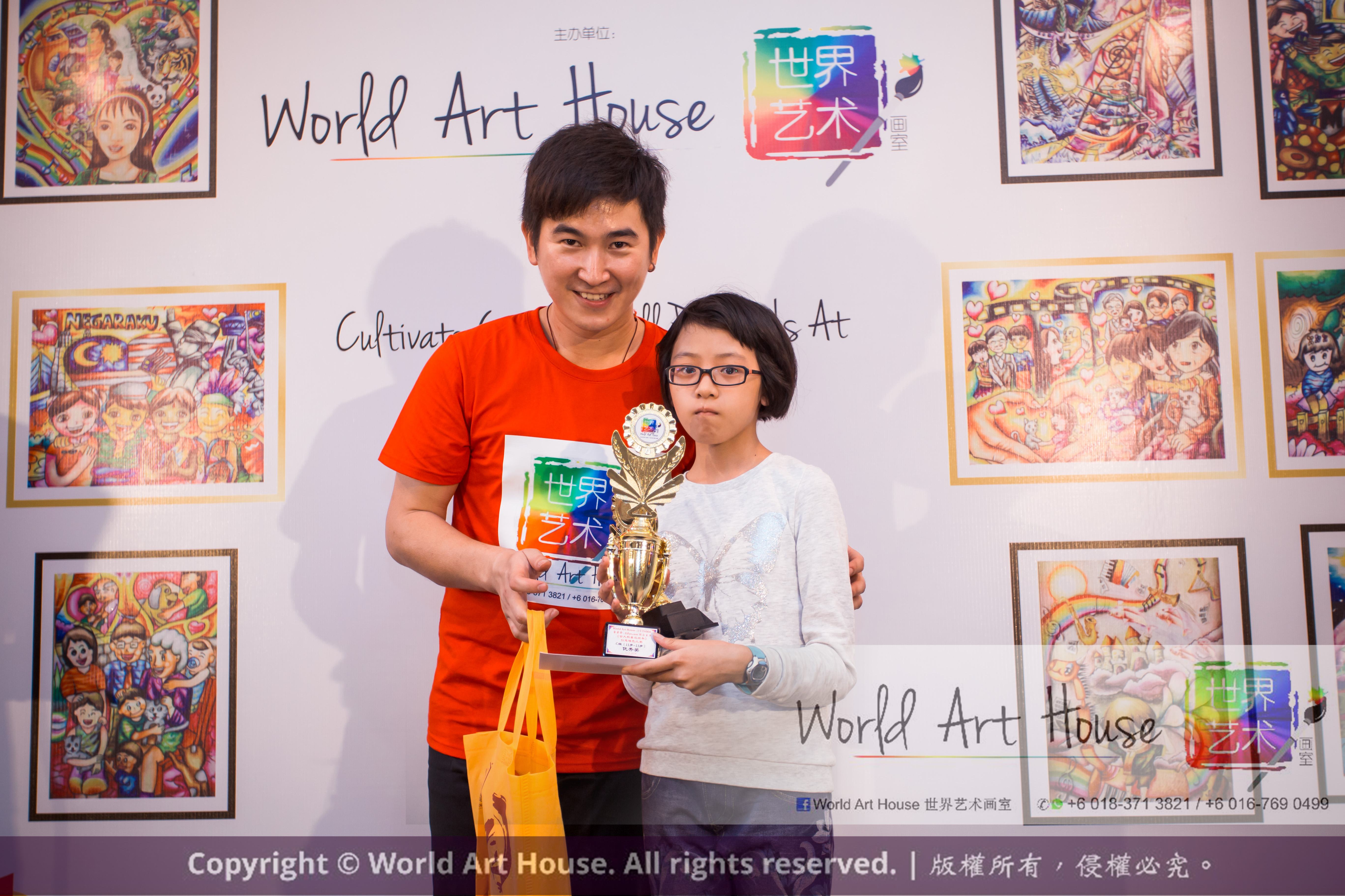Malaysia Kota Damansara Petaling Jaya Kuala Lumpur Selangor Chinese New Year Charity Coloring Contest World Art House 世界艺术画室 and 1 Utama Shopping JinYeYe Effye Media D065