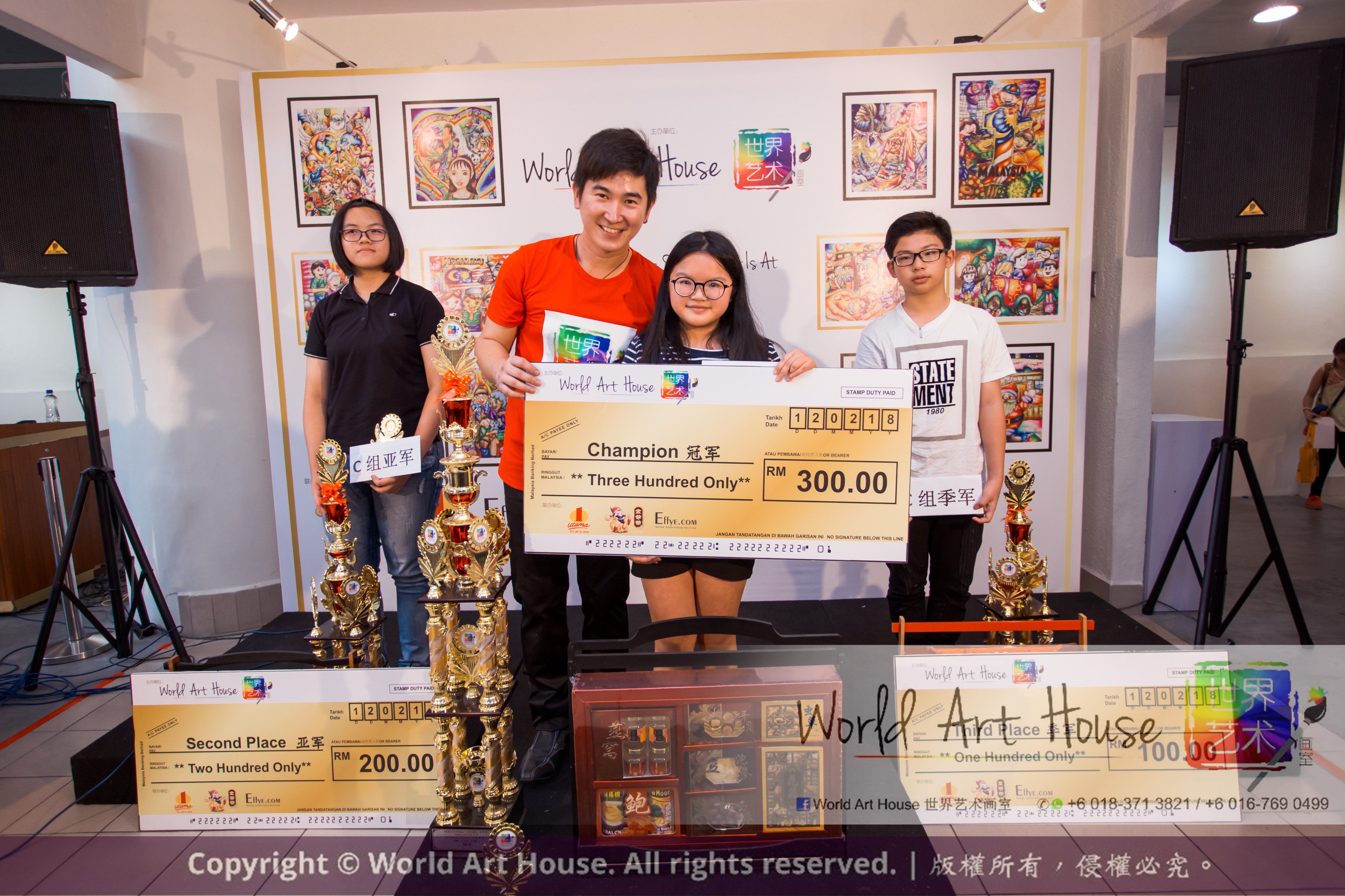 Malaysia Kota Damansara Petaling Jaya Kuala Lumpur Selangor Chinese New Year Charity Coloring Contest World Art House 世界艺术画室 and 1 Utama Shopping JinYeYe Effye Media D074