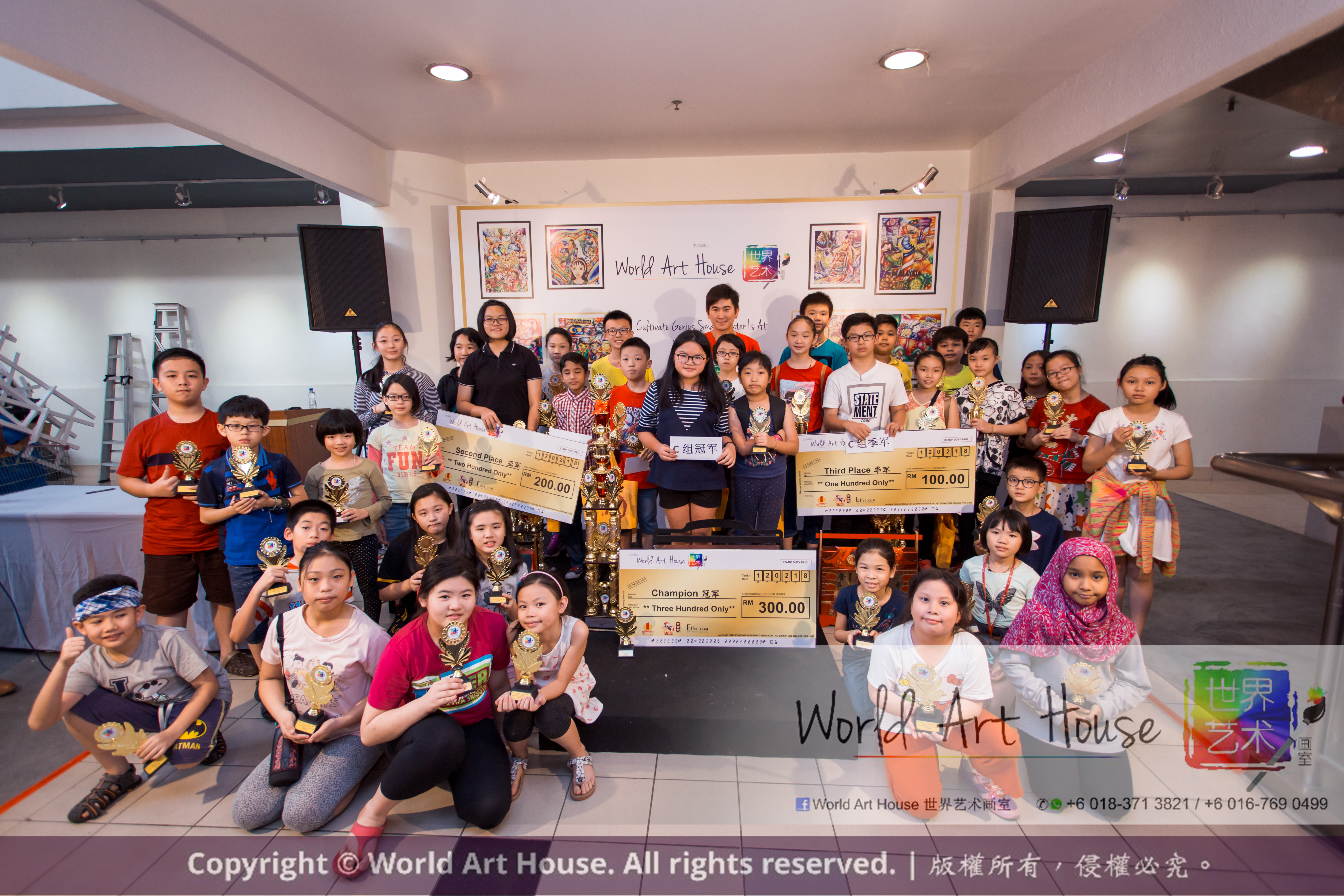 Malaysia Kota Damansara Petaling Jaya Kuala Lumpur Selangor Chinese New Year Charity Coloring Contest World Art House 世界艺术画室 and 1 Utama Shopping JinYeYe Effye Media D080