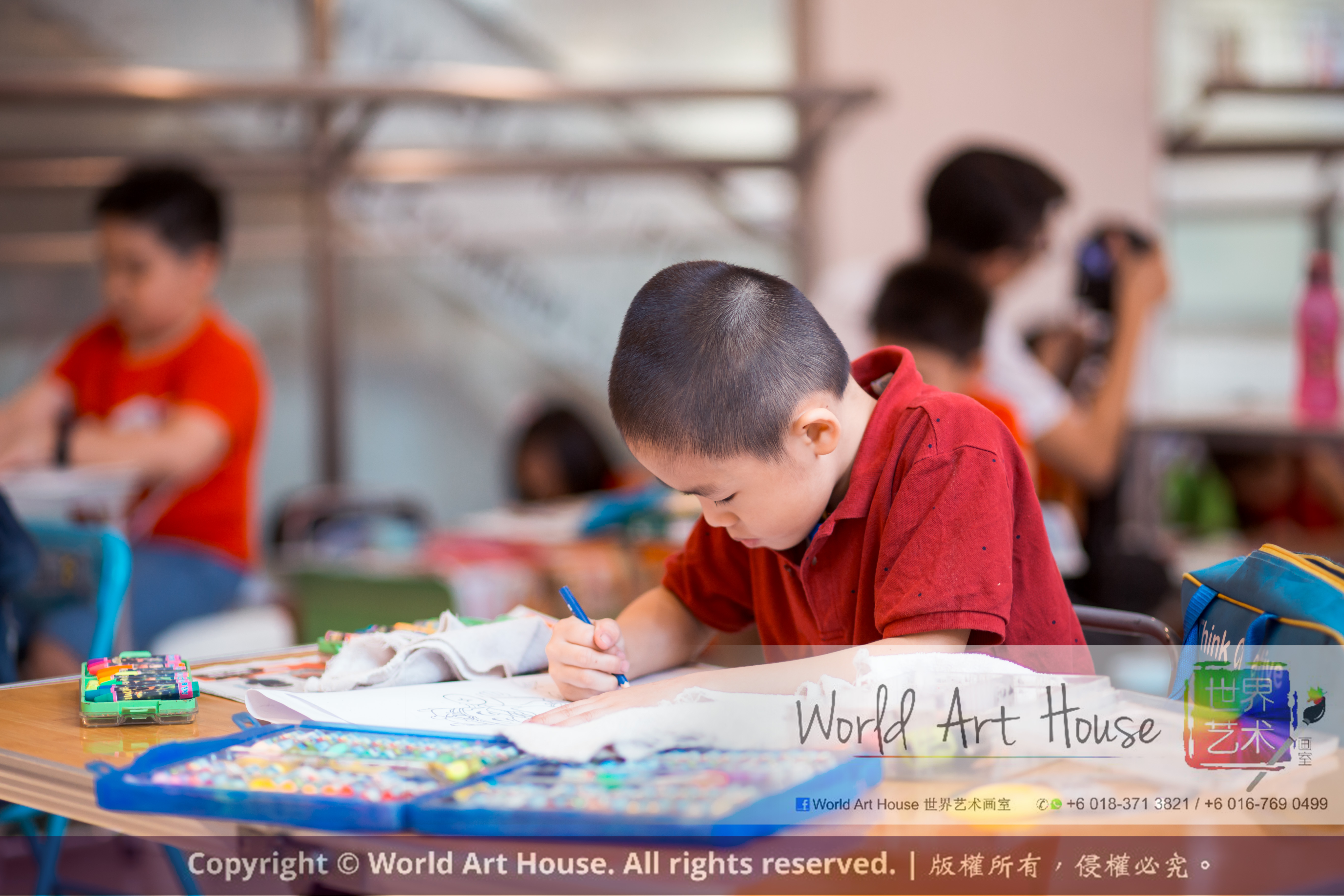 Malaysia Kota Damansara Petaling Jaya Kuala Lumpur Selangor Chinese New Year Charity Coloring Contest World Art House 世界艺术画室 and 1 Utama Shopping JinYeYe Effye Media A039