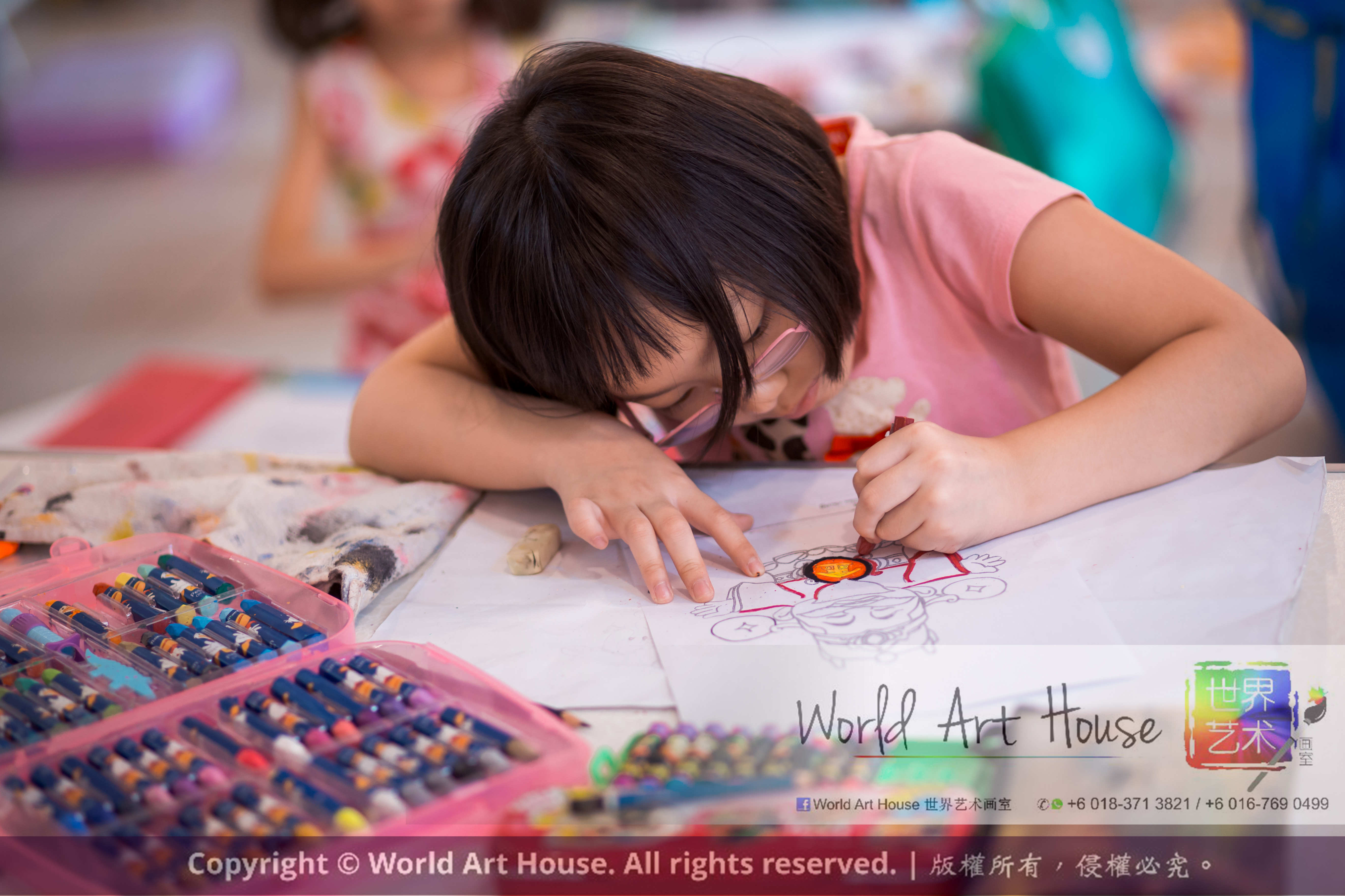 Malaysia Kota Damansara Petaling Jaya Kuala Lumpur Selangor Chinese New Year Charity Coloring Contest World Art House 世界艺术画室 and 1 Utama Shopping JinYeYe Effye Media A040