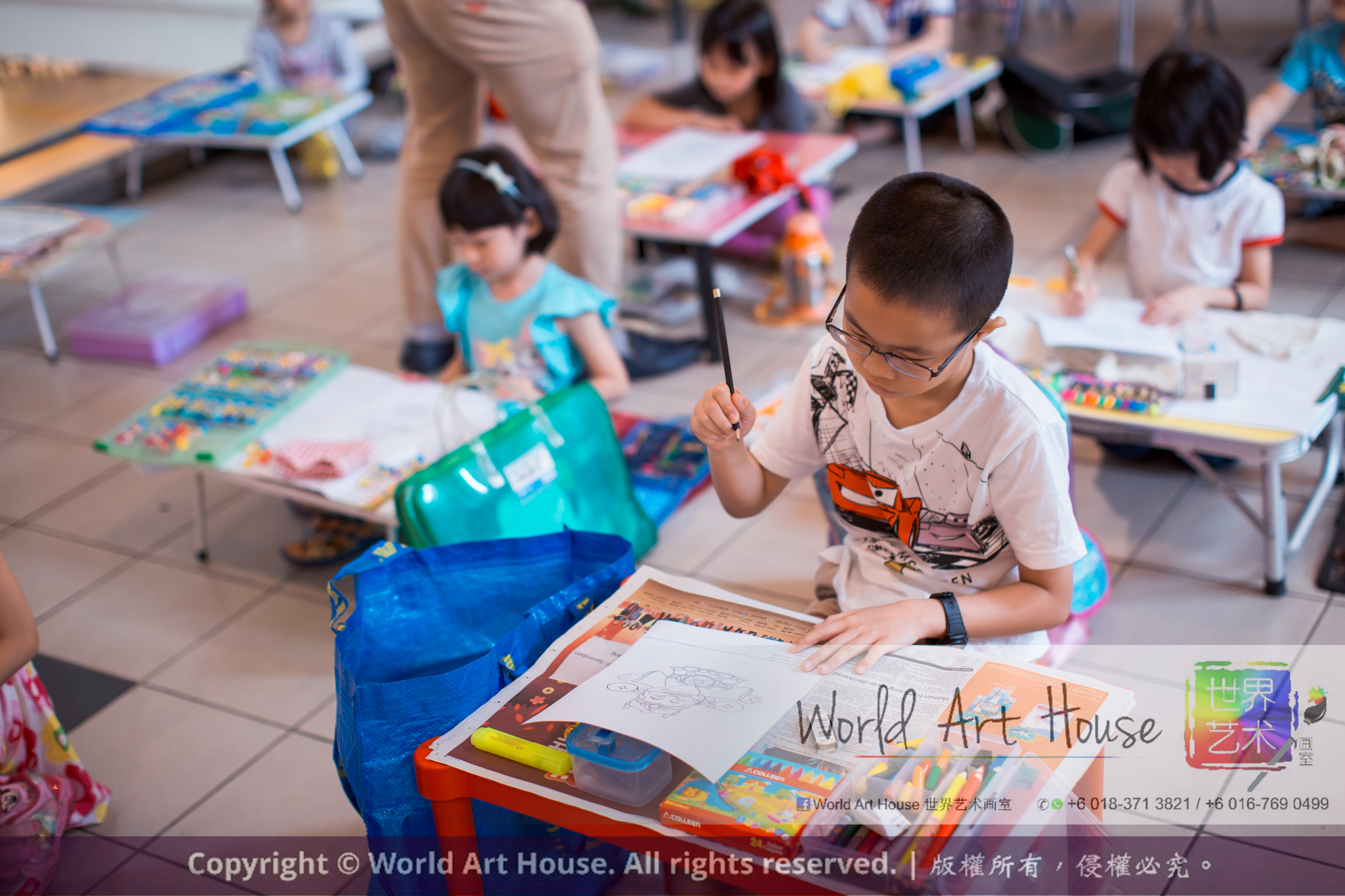 Malaysia Kota Damansara Petaling Jaya Kuala Lumpur Selangor Chinese New Year Charity Coloring Contest World Art House 世界艺术画室 and 1 Utama Shopping JinYeYe Effye Media A005