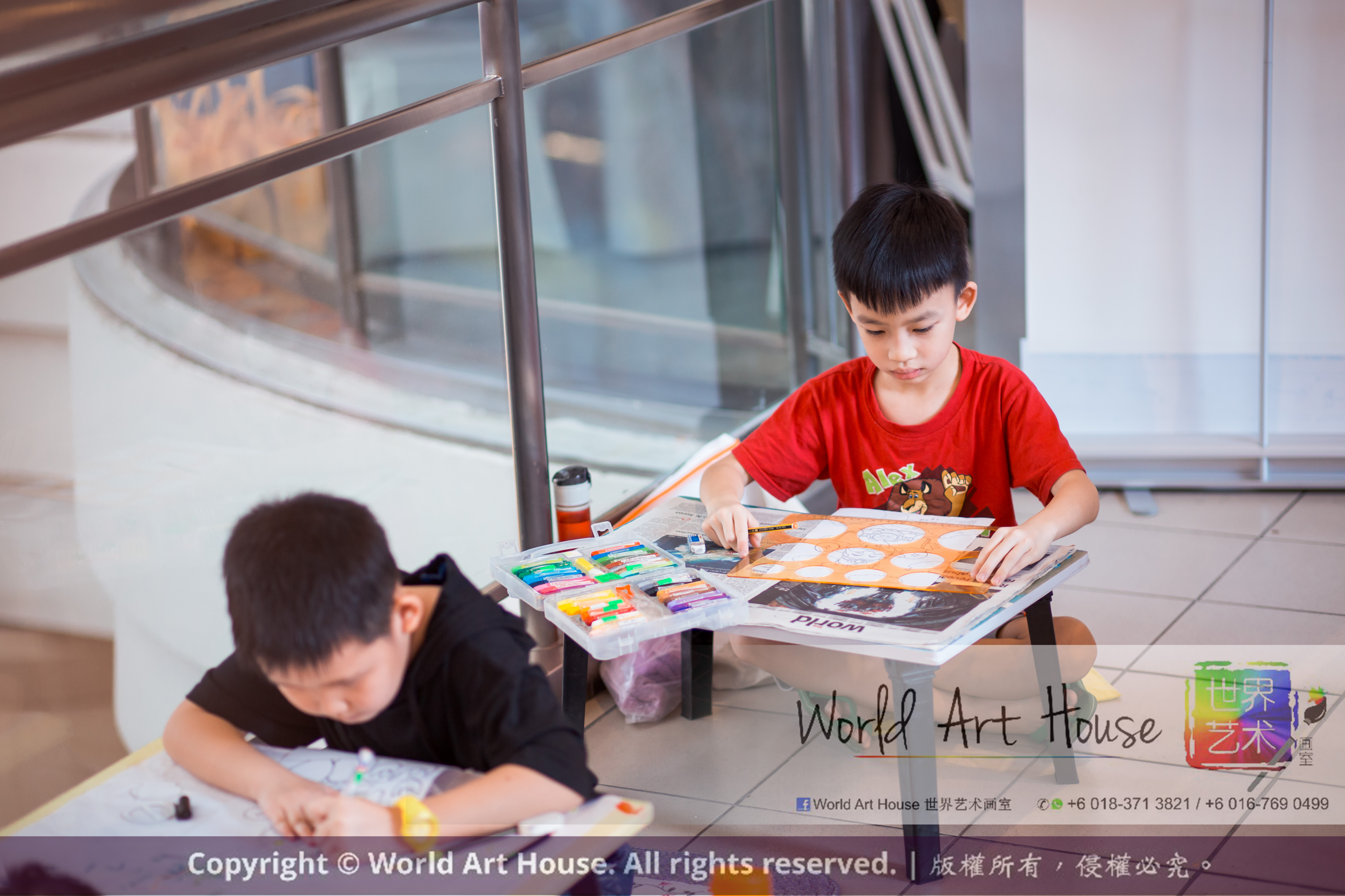 Malaysia Kota Damansara Petaling Jaya Kuala Lumpur Selangor Chinese New Year Charity Coloring Contest World Art House 世界艺术画室 and 1 Utama Shopping JinYeYe Effye Media A041