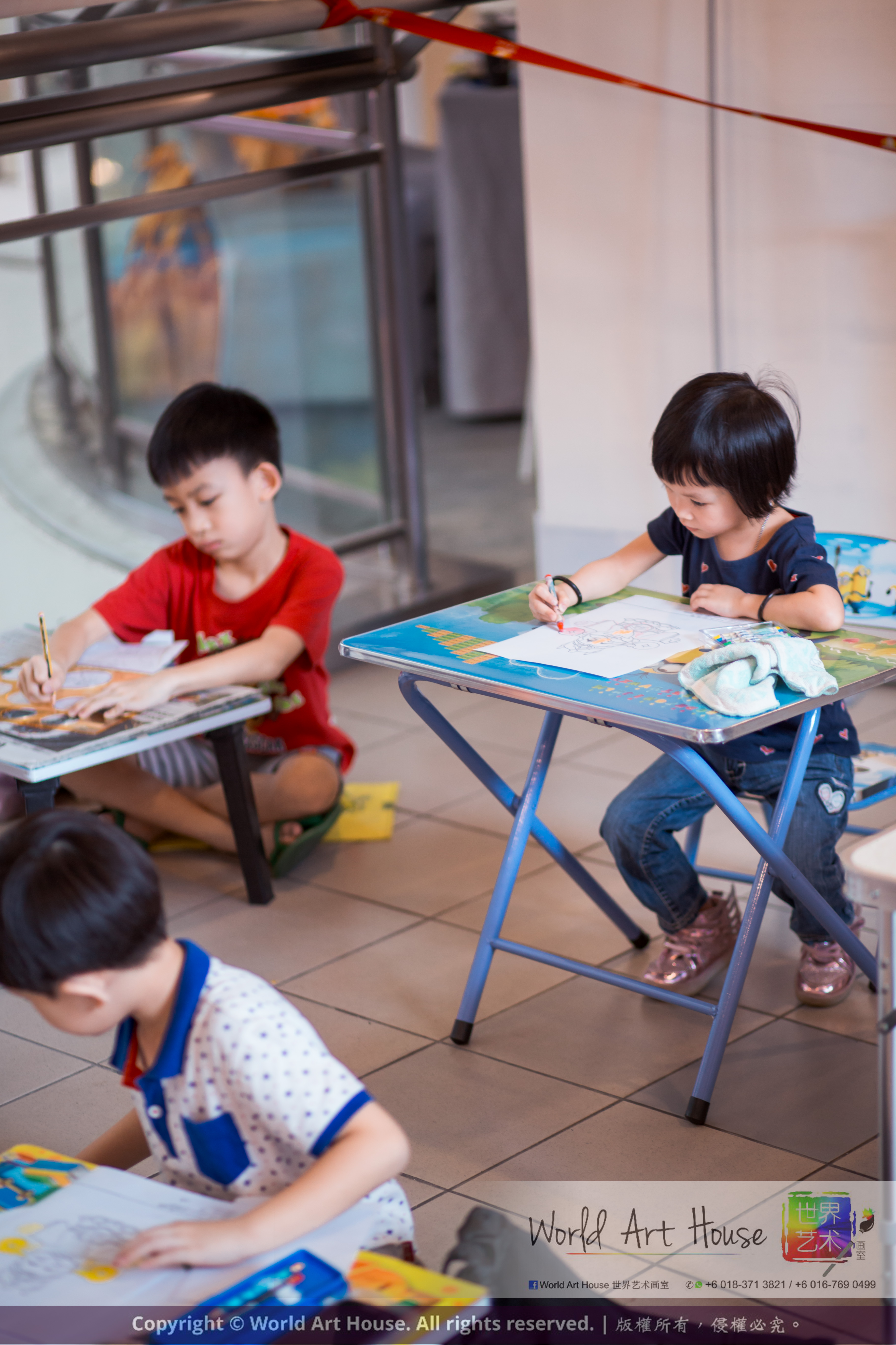 Malaysia Kota Damansara Petaling Jaya Kuala Lumpur Selangor Chinese New Year Charity Coloring Contest World Art House 世界艺术画室 and 1 Utama Shopping JinYeYe Effye Media A043
