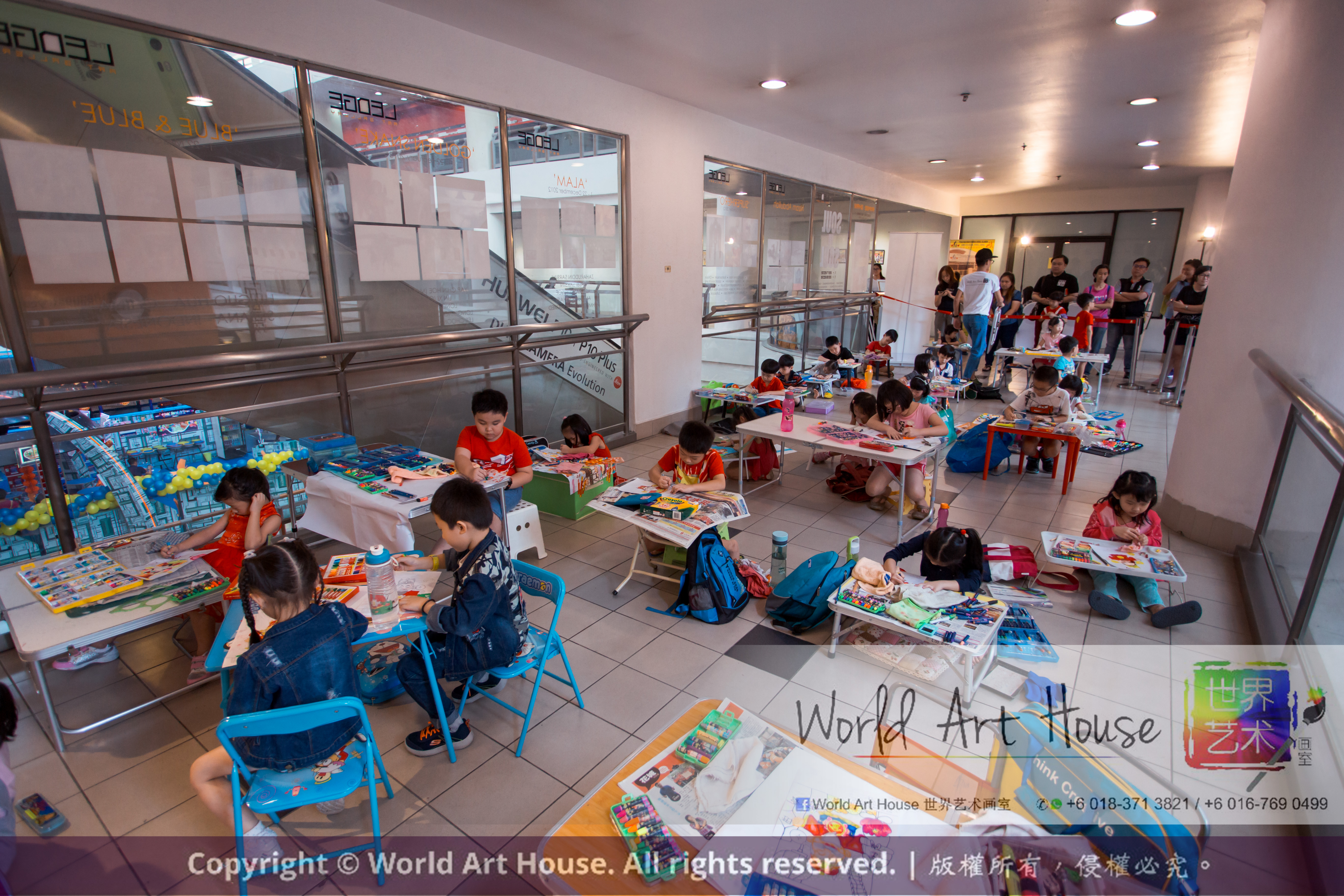 Malaysia Kota Damansara Petaling Jaya Kuala Lumpur Selangor Chinese New Year Charity Coloring Contest World Art House 世界艺术画室 and 1 Utama Shopping JinYeYe Effye Media A052