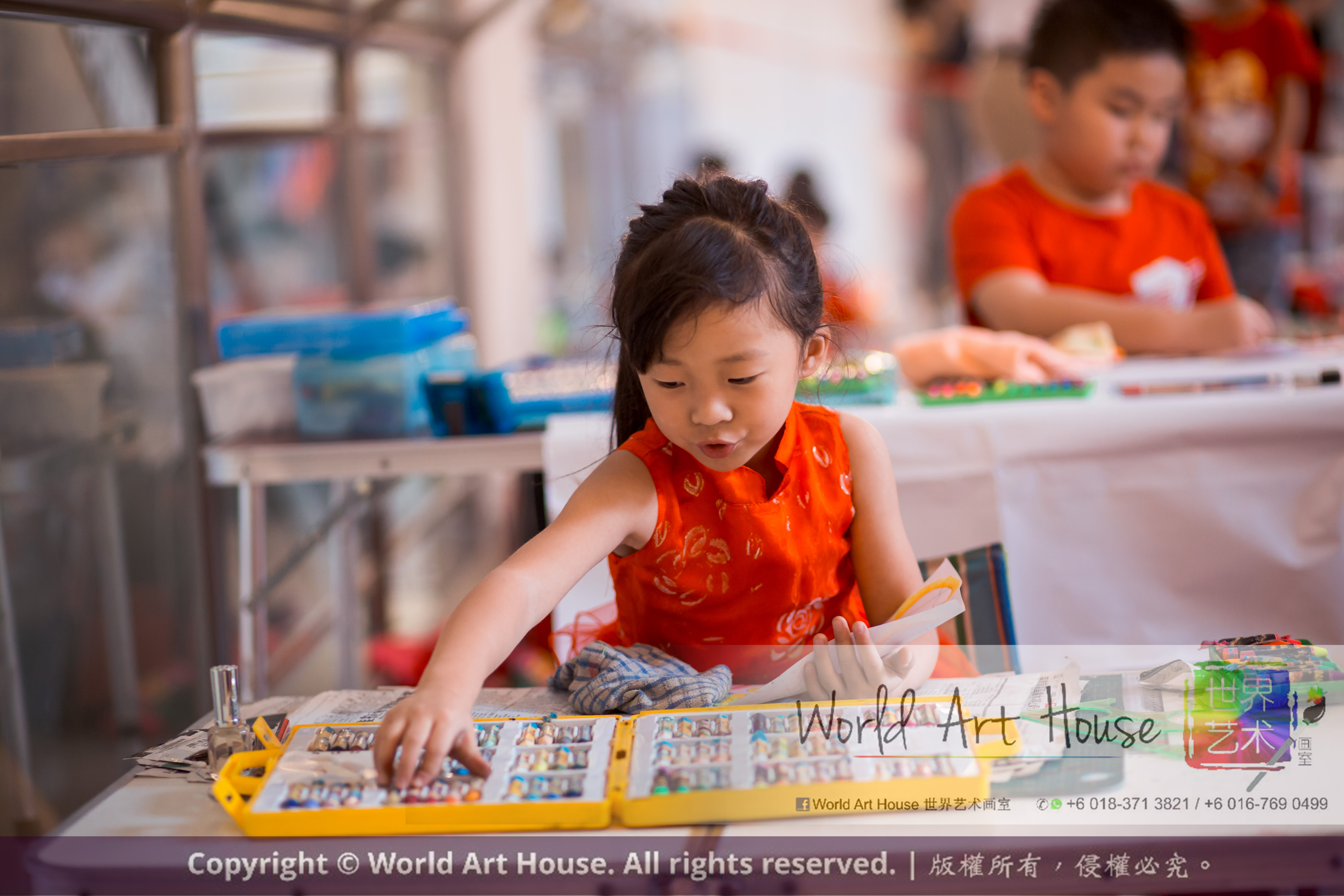 Malaysia Kota Damansara Petaling Jaya Kuala Lumpur Selangor Chinese New Year Charity Coloring Contest World Art House 世界艺术画室 and 1 Utama Shopping JinYeYe Effye Media A055