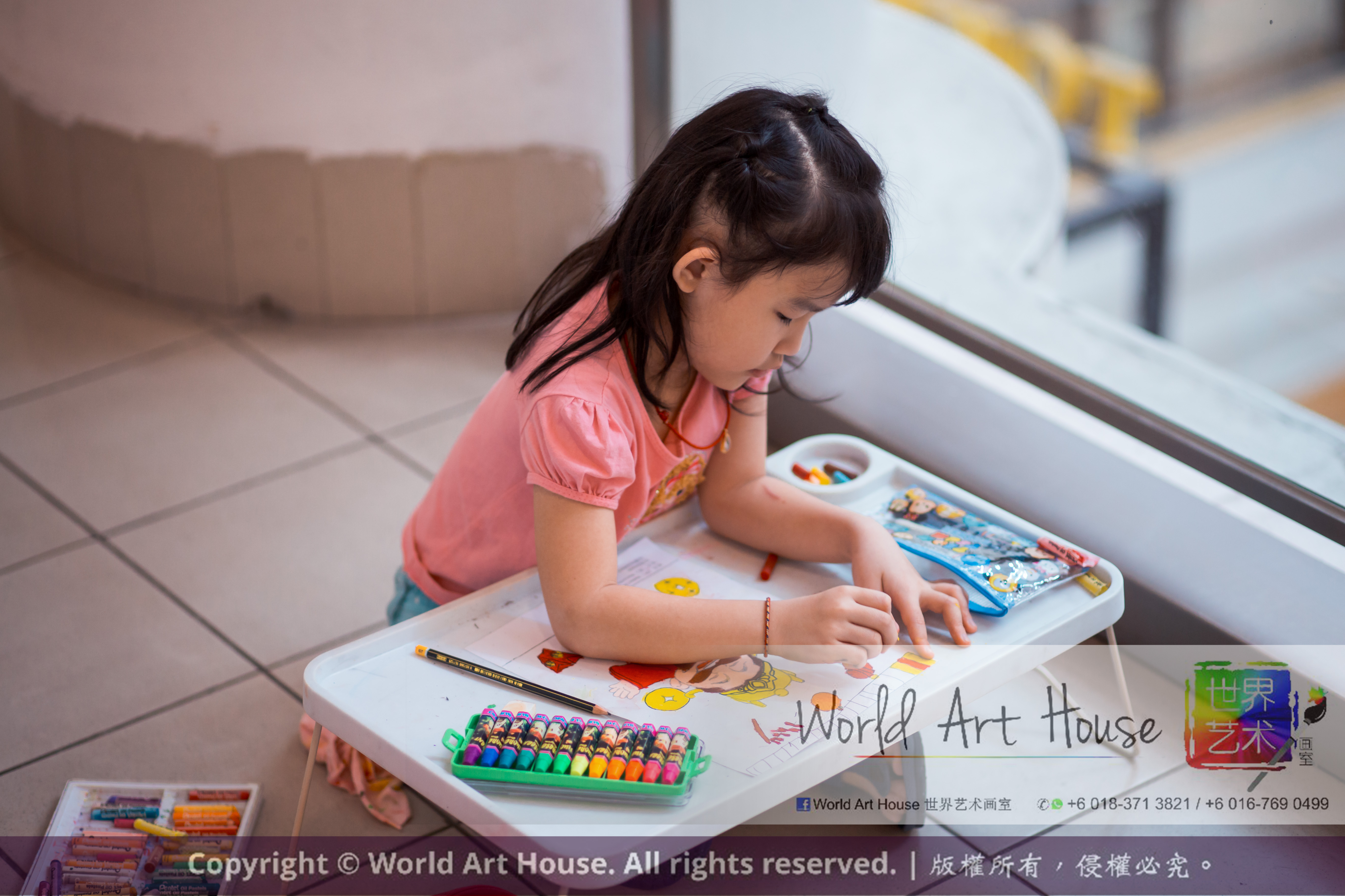 Malaysia Kota Damansara Petaling Jaya Kuala Lumpur Selangor Chinese New Year Charity Coloring Contest World Art House 世界艺术画室 and 1 Utama Shopping JinYeYe Effye Media A060