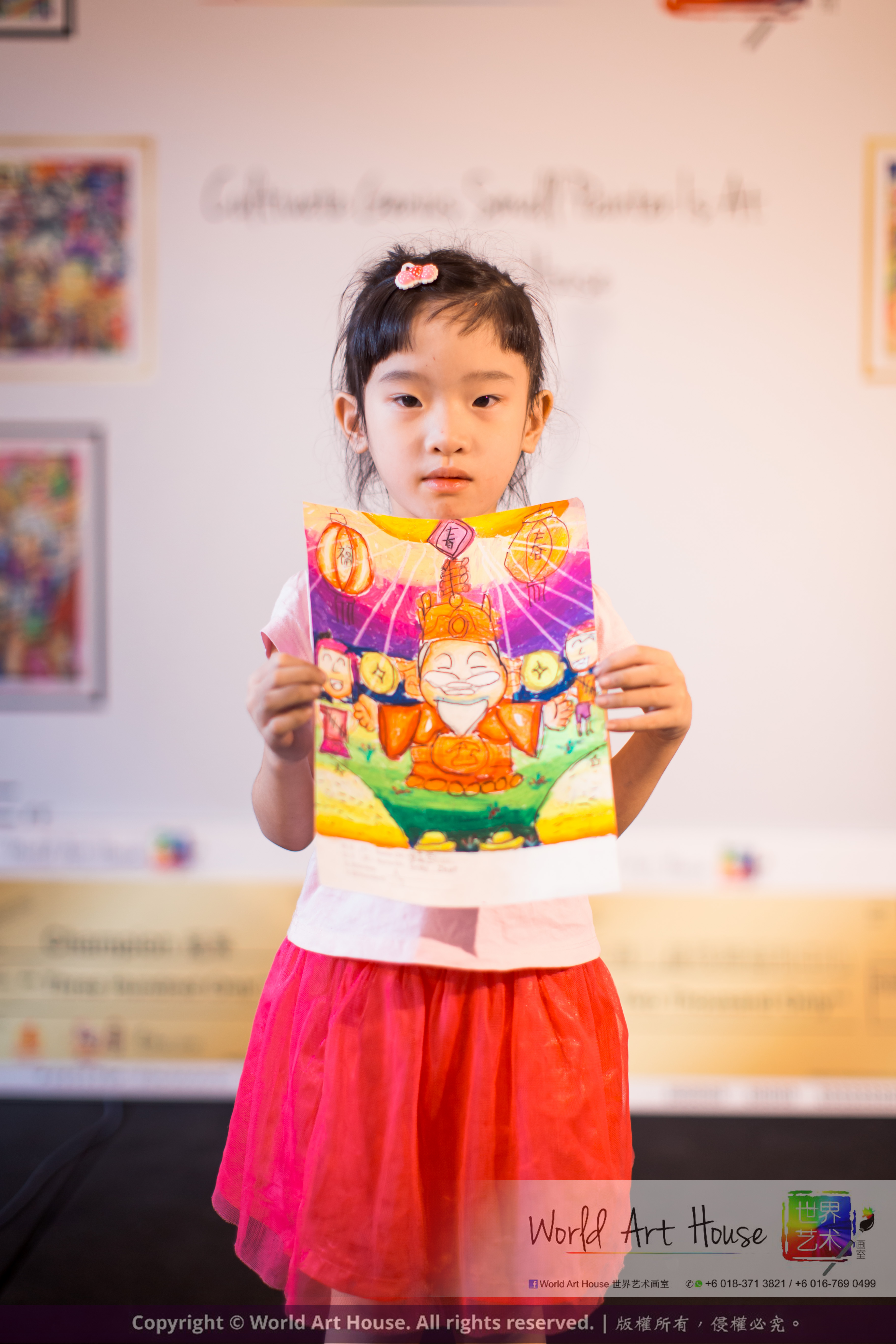 Malaysia Kota Damansara Petaling Jaya Kuala Lumpur Selangor Chinese New Year Charity Coloring Contest World Art House 世界艺术画室 and 1 Utama Shopping JinYeYe Effye Media A063