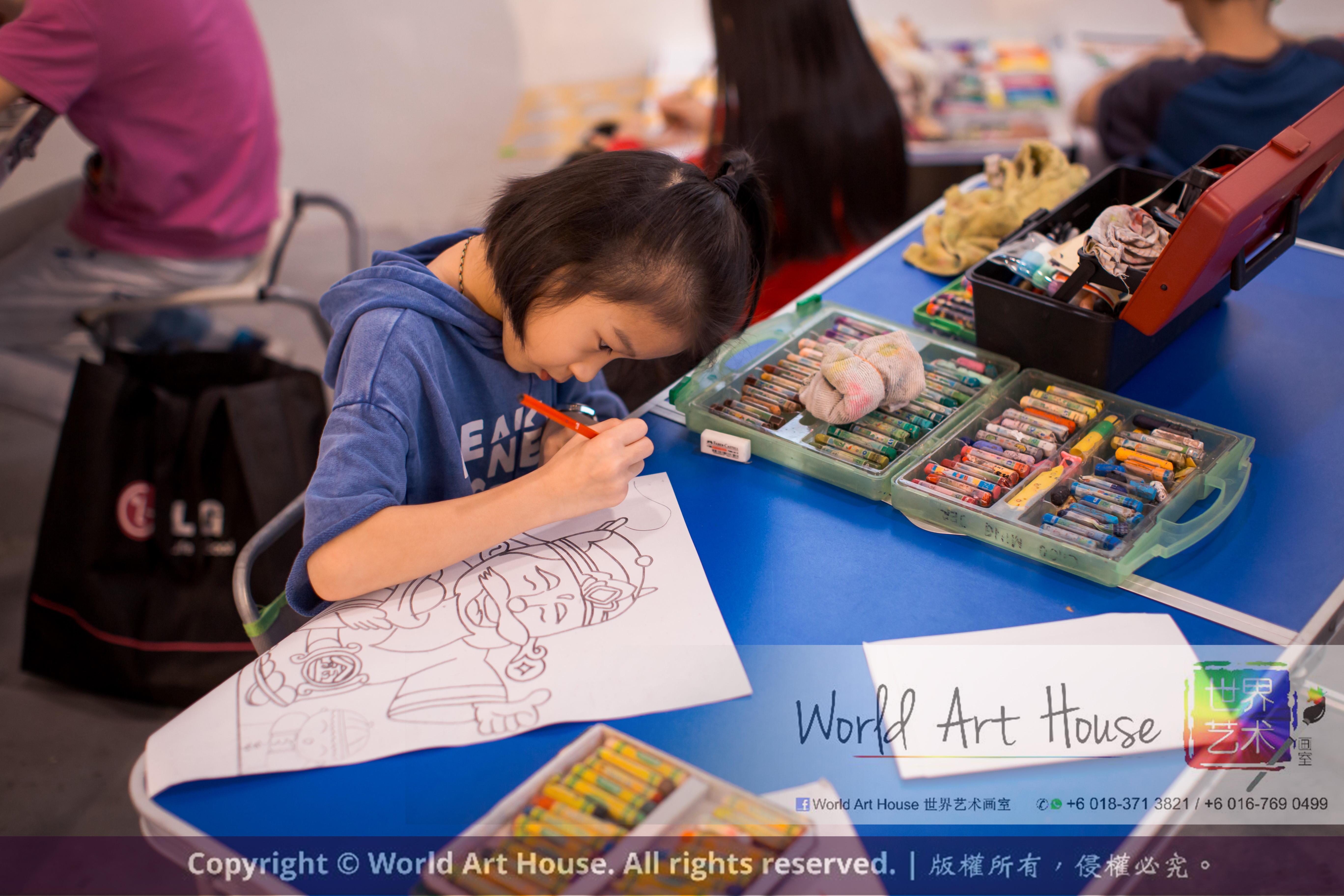Malaysia Kota Damansara Petaling Jaya Kuala Lumpur Selangor Chinese New Year Charity Coloring Contest World Art House 世界艺术画室 and 1 Utama Shopping JinYeYe Effye Media A080
