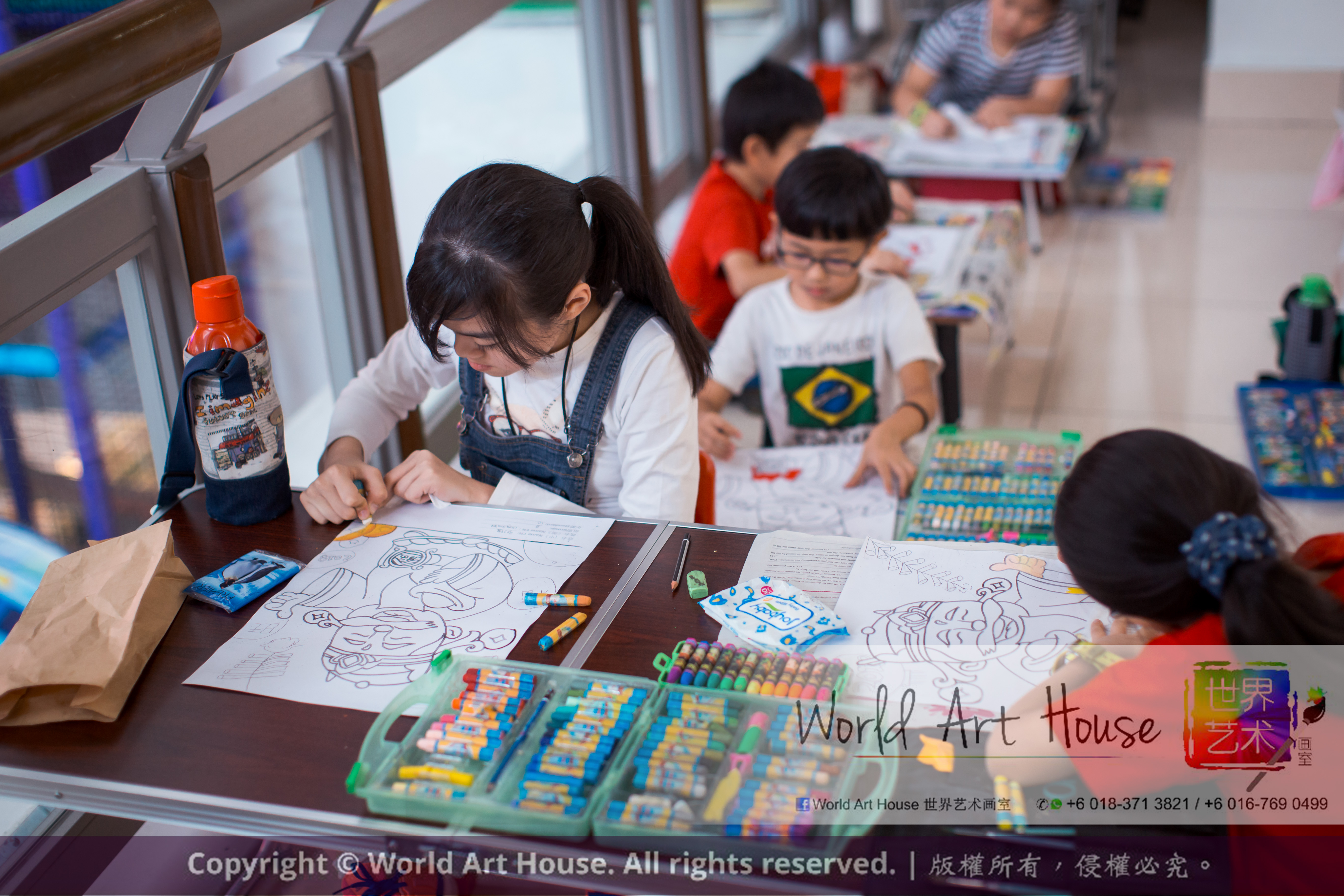 Malaysia Kota Damansara Petaling Jaya Kuala Lumpur Selangor Chinese New Year Charity Coloring Contest World Art House 世界艺术画室 and 1 Utama Shopping JinYeYe Effye Media A086