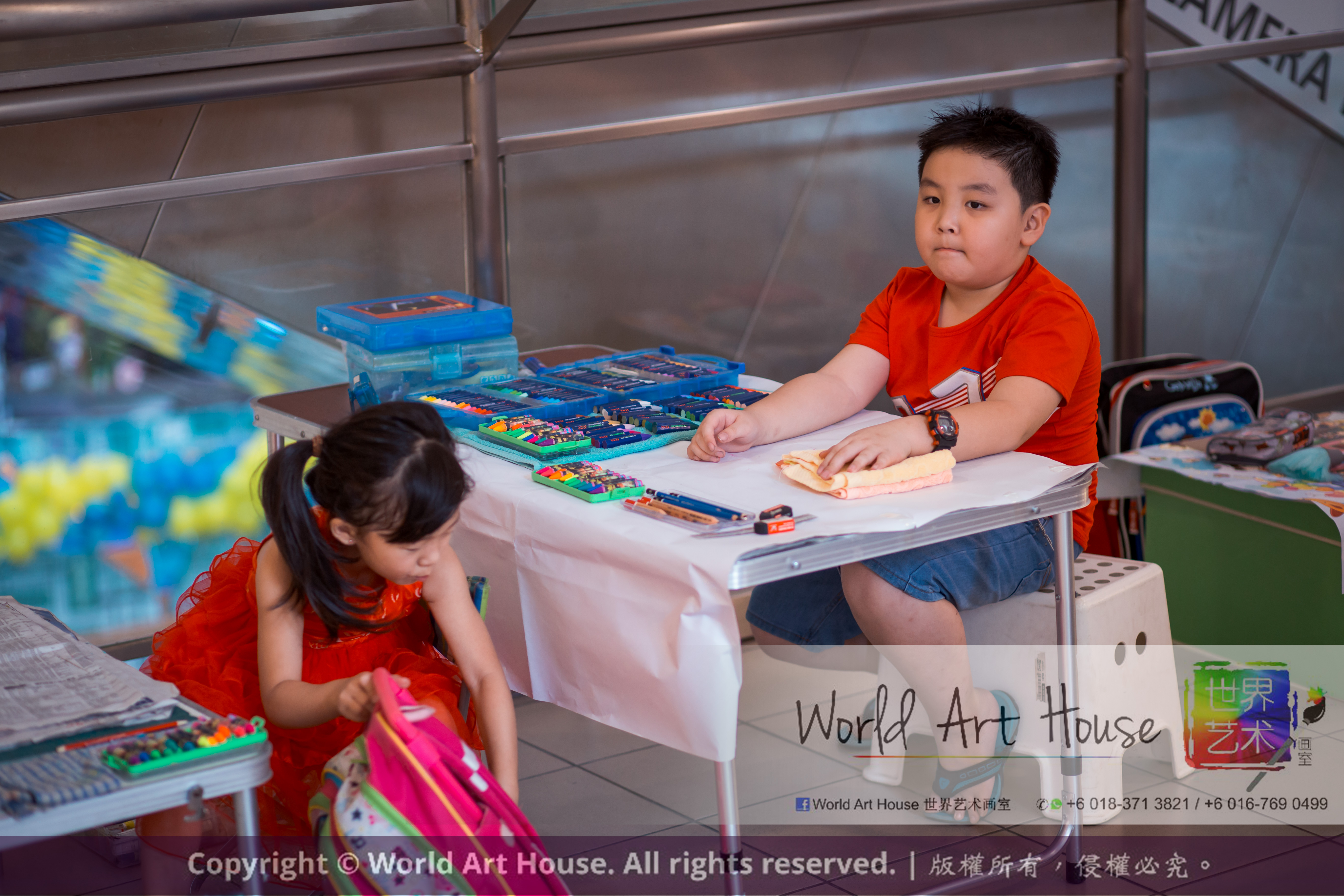 Malaysia Kota Damansara Petaling Jaya Kuala Lumpur Selangor Chinese New Year Charity Coloring Contest World Art House 世界艺术画室 and 1 Utama Shopping JinYeYe Effye Media A010