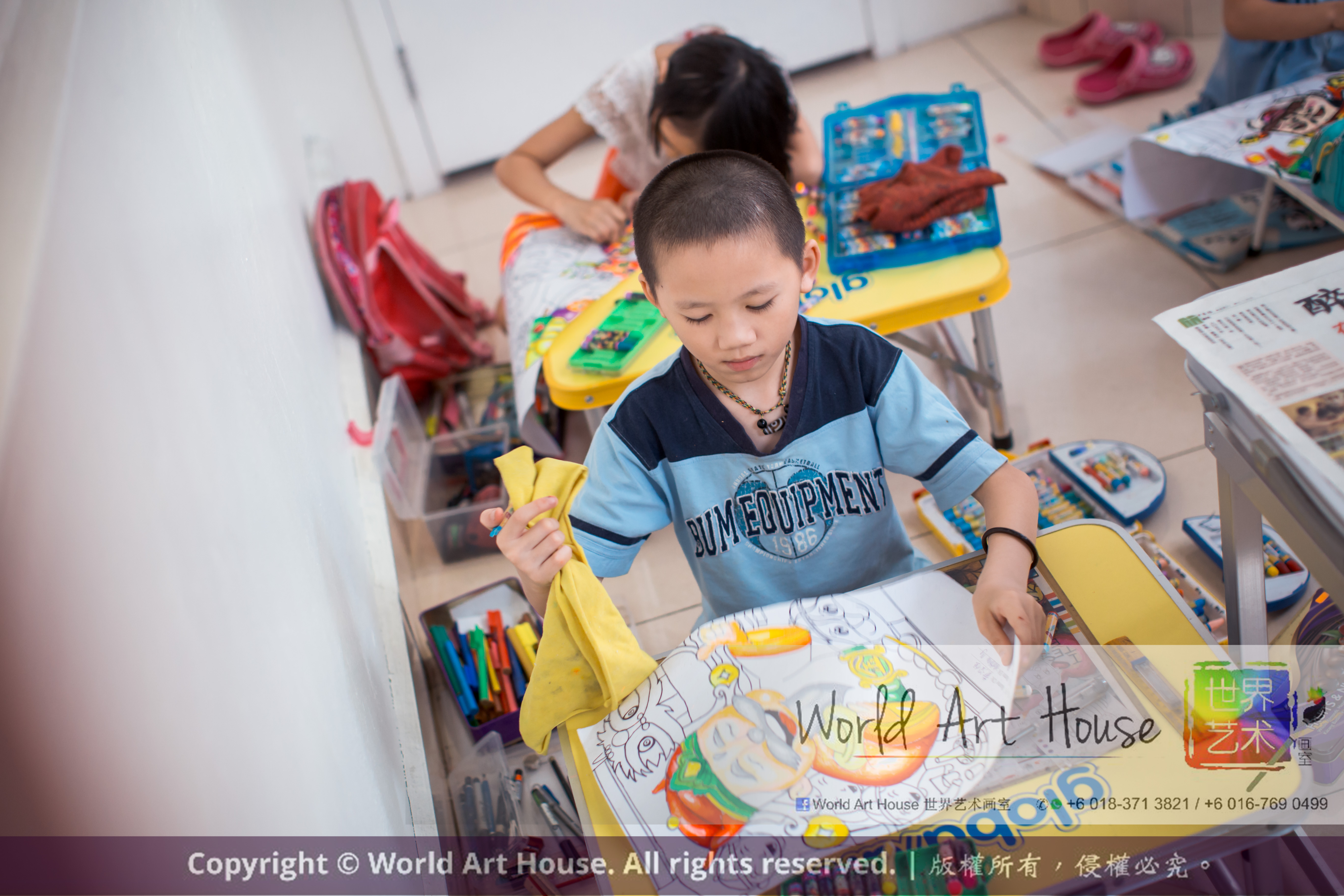 Malaysia Kota Damansara Petaling Jaya Kuala Lumpur Selangor Chinese New Year Charity Coloring Contest World Art House 世界艺术画室 and 1 Utama Shopping JinYeYe Effye Media A094