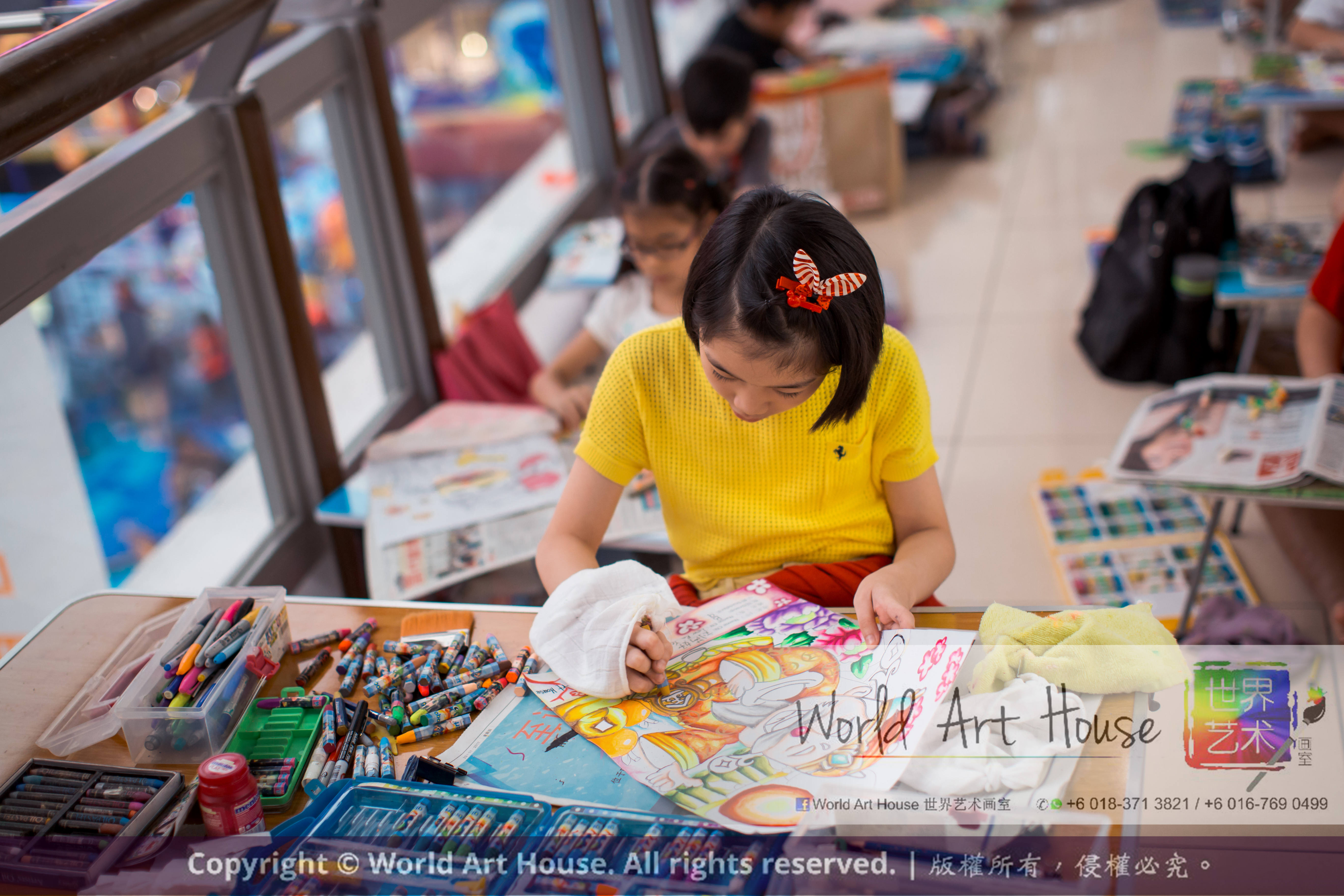 Malaysia Kota Damansara Petaling Jaya Kuala Lumpur Selangor Chinese New Year Charity Coloring Contest World Art House 世界艺术画室 and 1 Utama Shopping JinYeYe Effye Media A098