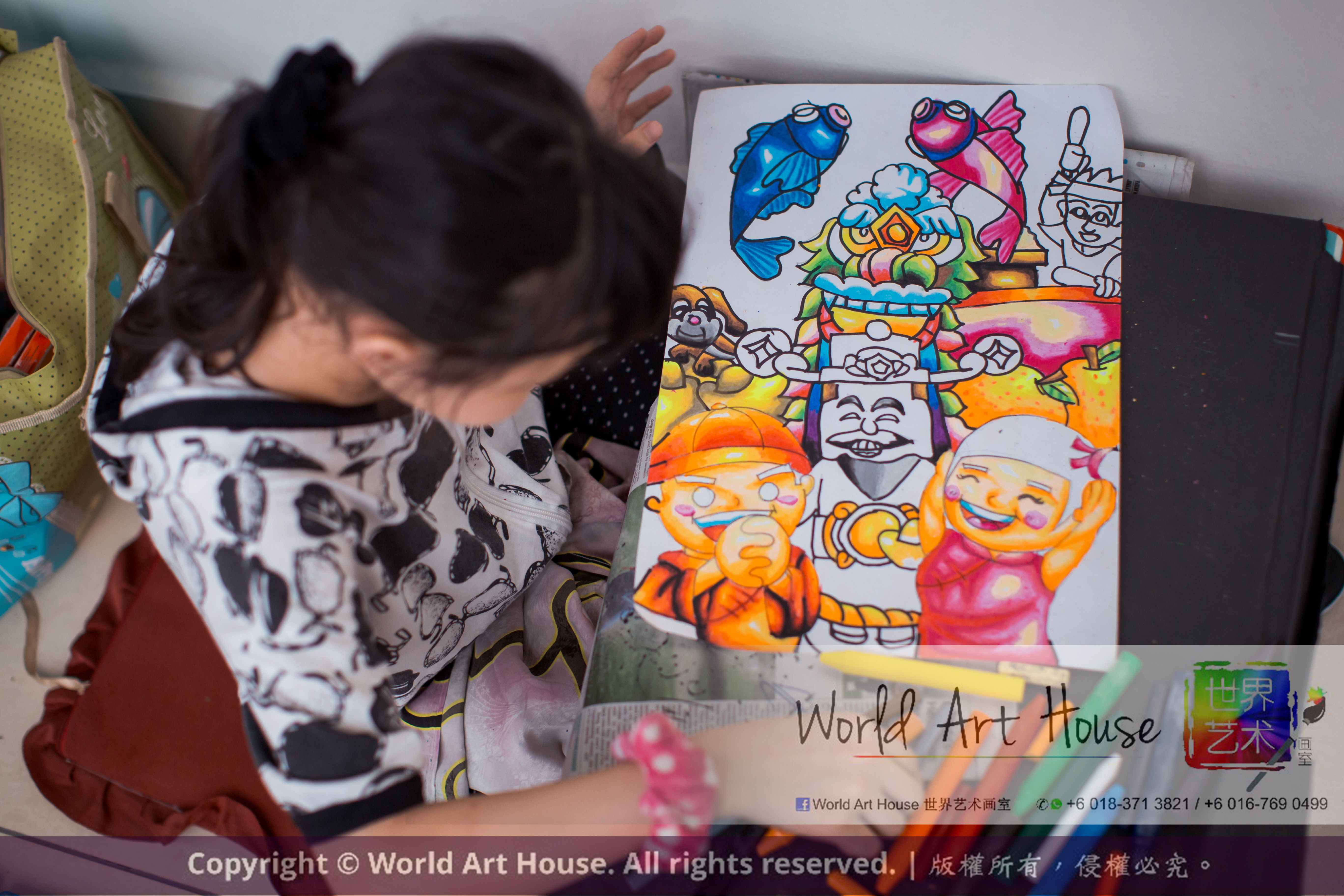 Malaysia Kota Damansara Petaling Jaya Kuala Lumpur Selangor World Art House 世界艺术画室 Charity Coloring Contest Effye Media A015