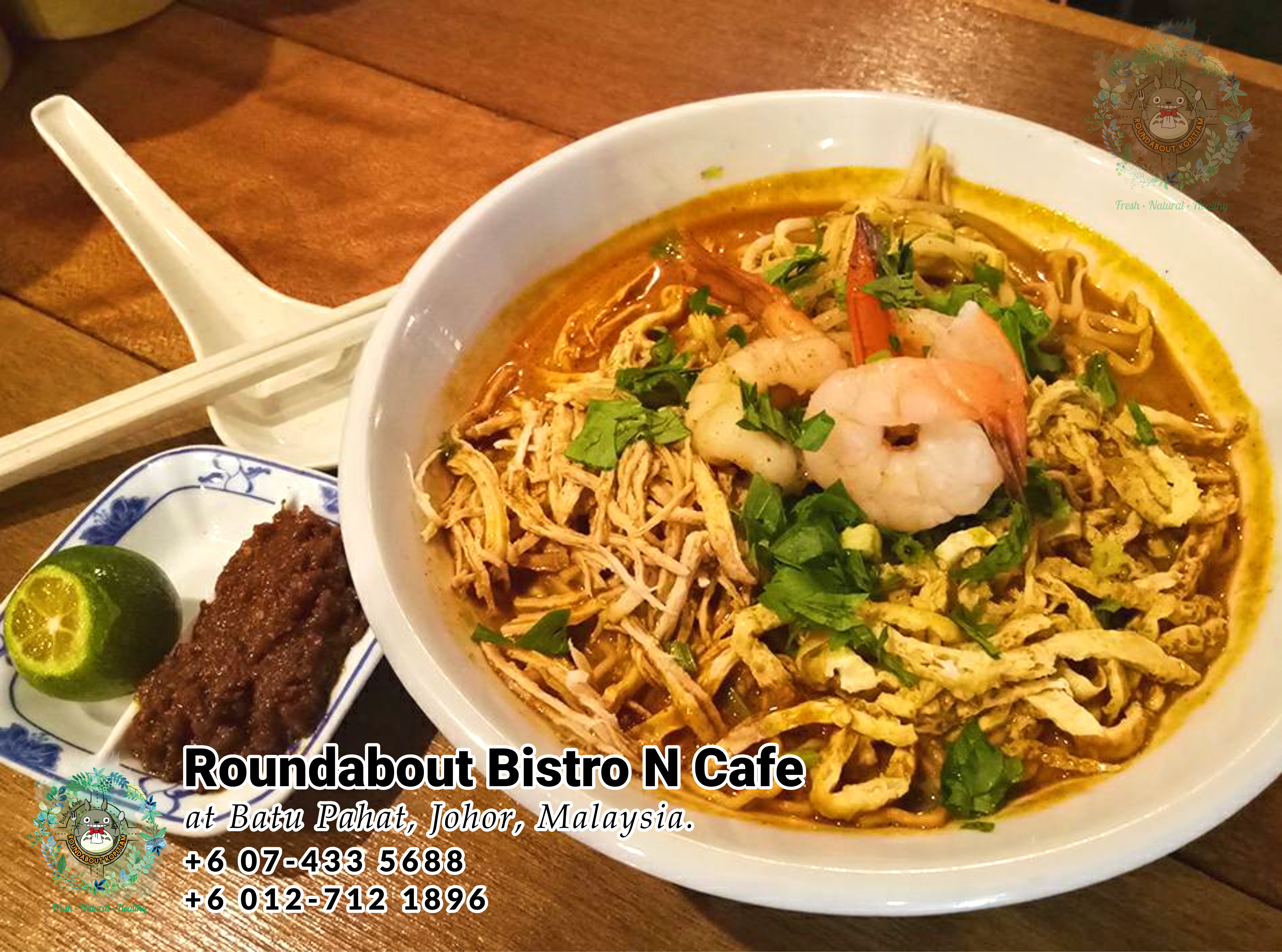 Batu Pahat Roundabout Bistro N Cafe Malaysia Johor Batu Pahat Totoro Cafe Historical Building Cafe Batu Pahat Landmark Buffet Birthday Party Wedding Function Event Kopitiam PB01-05