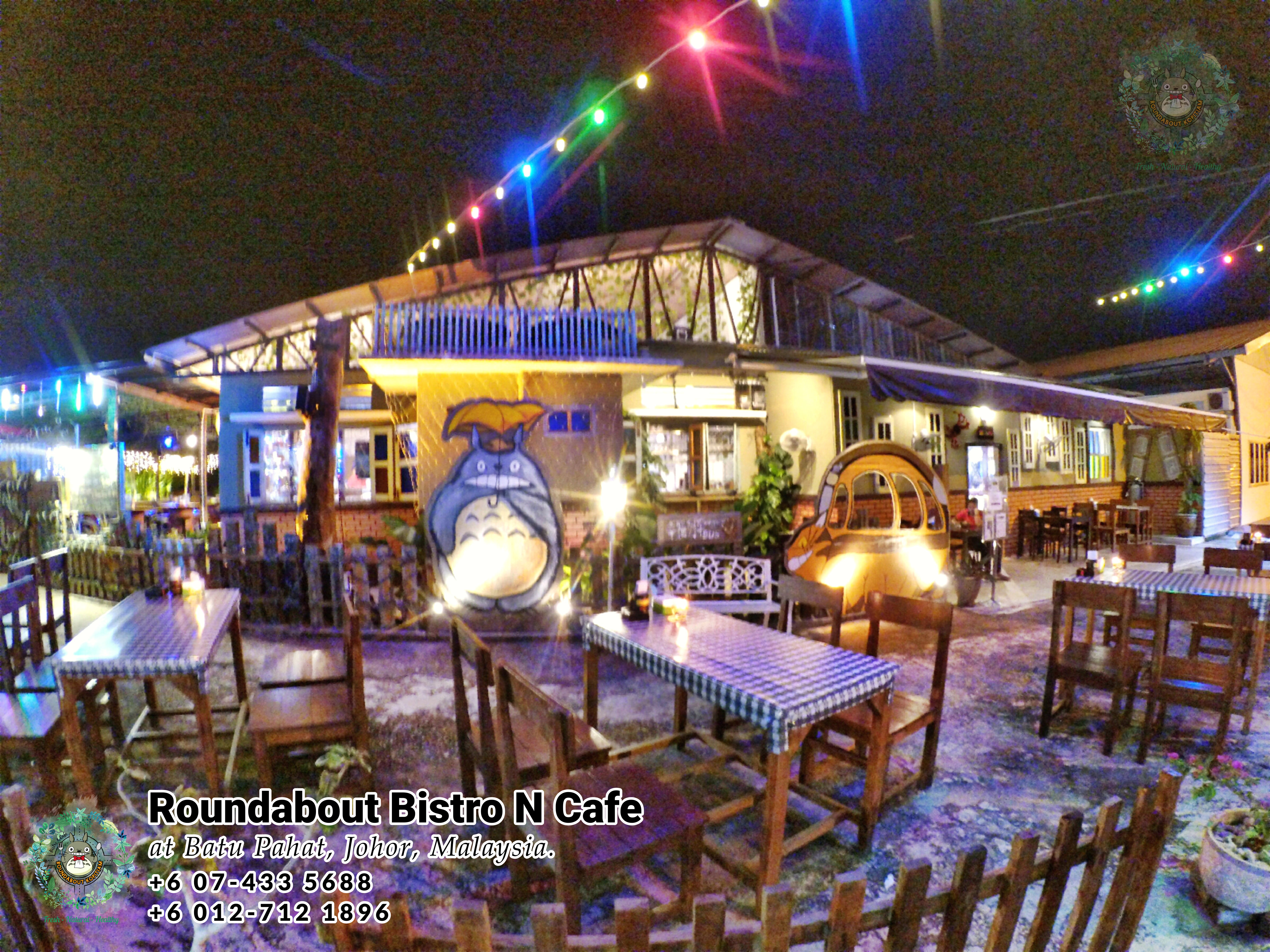 Batu Pahat Roundabout Bistro N Cafe Malaysia Johor Batu Pahat Totoro Kafe Bangunan Bersejarah Kafe Batu Pahat Landmark Bufet Hari Lahir Parti Perkahwinan Acara Kopitiam PA01-05