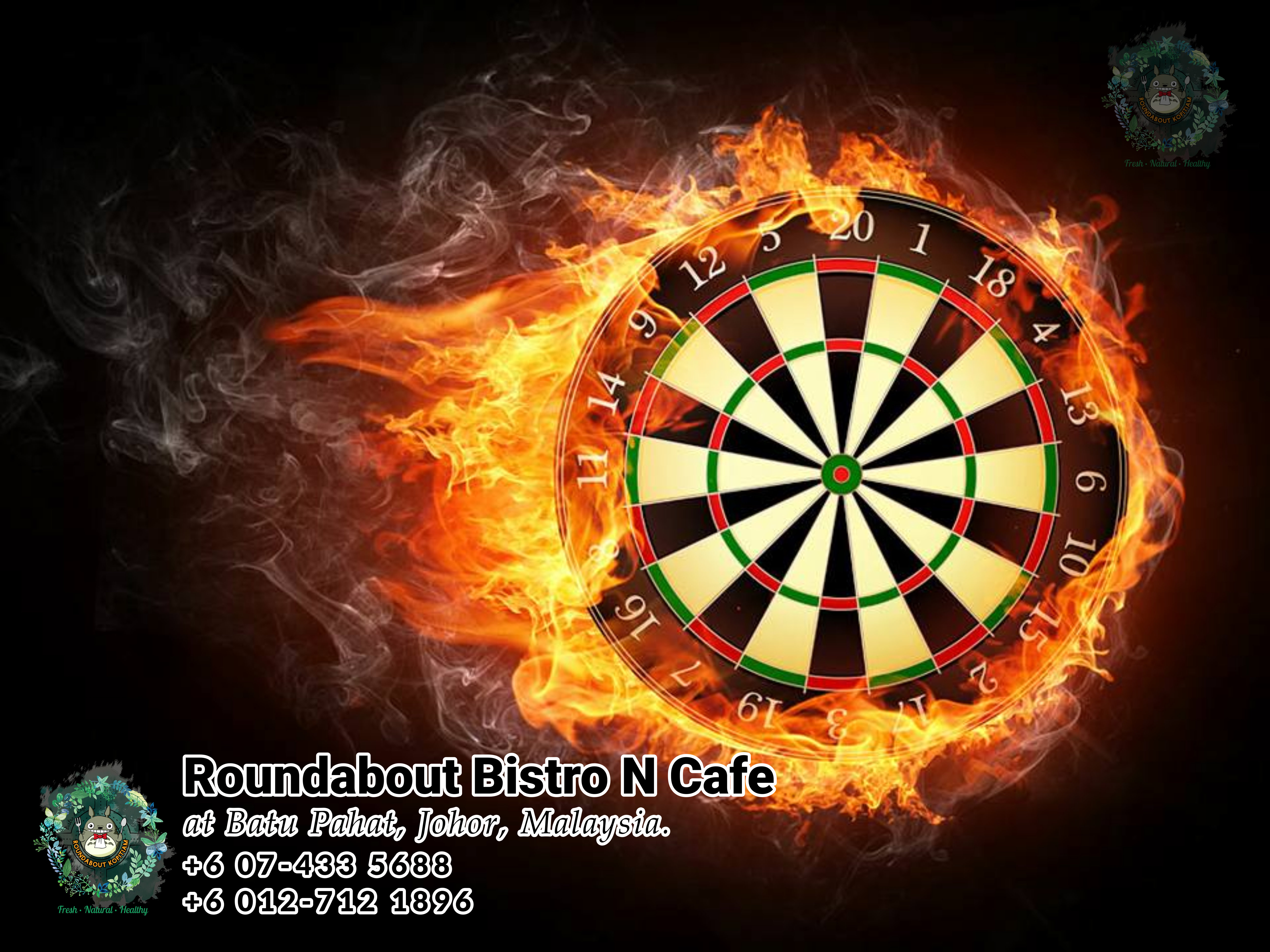 Batu Pahat Roundabout Bistro N Cafe Malaysia Johor Batu Pahat Totoro Kafe Bangunan Bersejarah Kafe Batu Pahat Landmark Bufet Hari Lahir Parti Perkahwinan Acara Kopitiam PA01-13