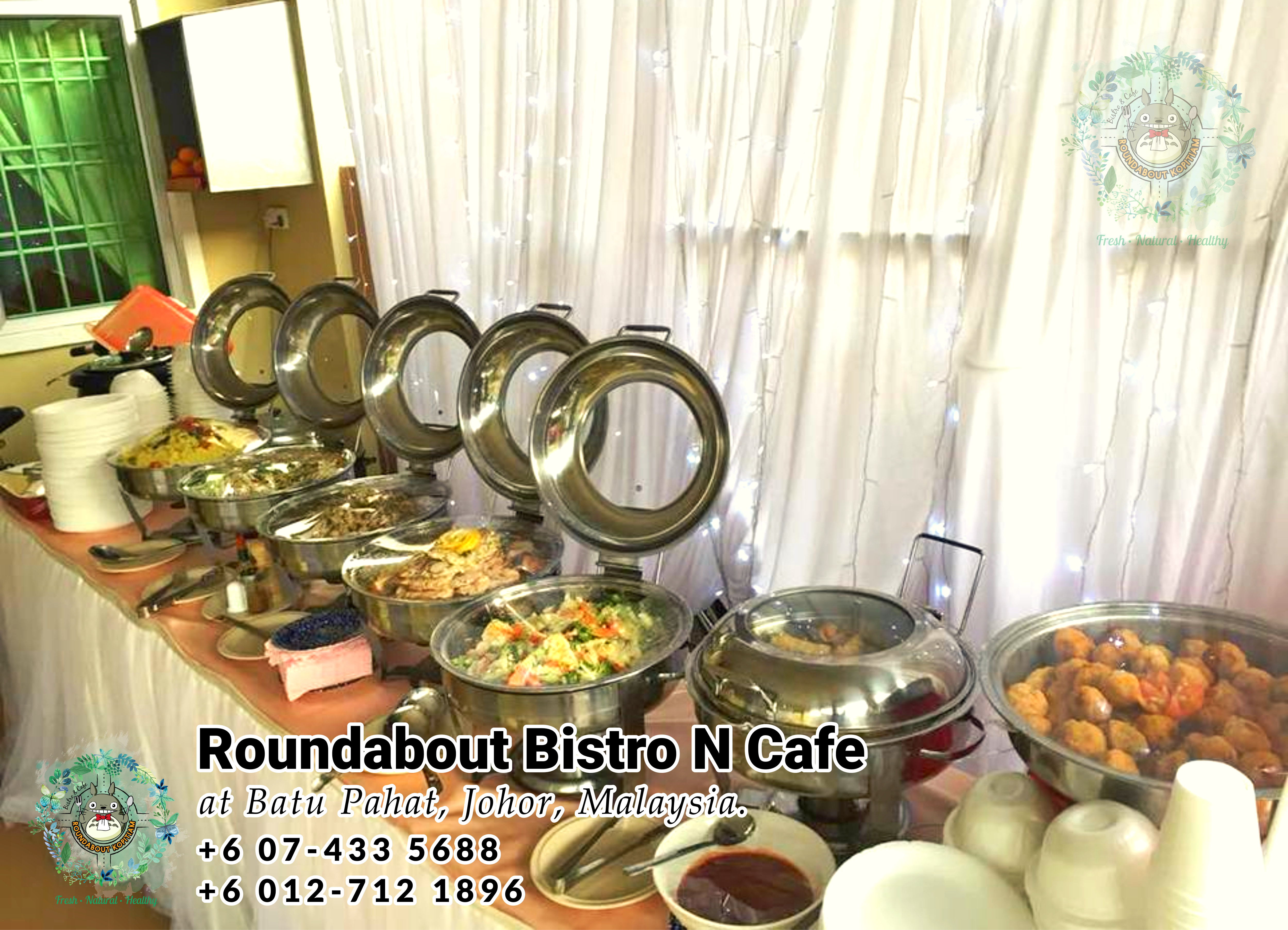 Bufet Batu Pahat Roundabout Bistro N Cafe Malaysia Johor Batu Pahat Totoro Kafe Bangunan Bersejarah Kafe Batu Pahat Landmark Hari Lahir Parti Perkahwinan Acara Kopitiam PC01-36