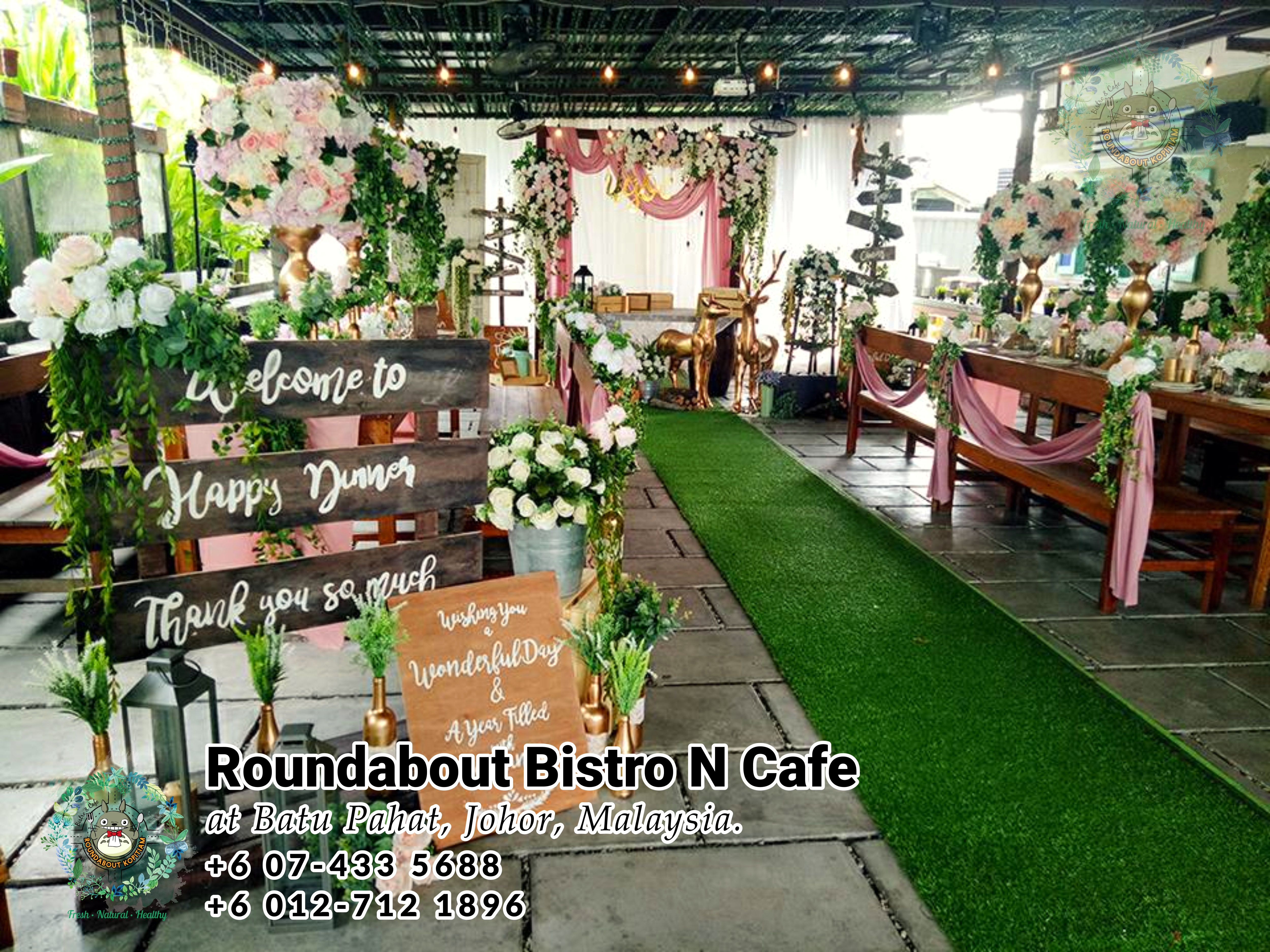 Buffet Batu Pahat Roundabout Bistro N Cafe Malaysia Johor Batu Pahat Totoro Cafe Historical Building Cafe Batu Pahat Landmark Birthday Party Wedding Function Event Kopitiam PC01-08