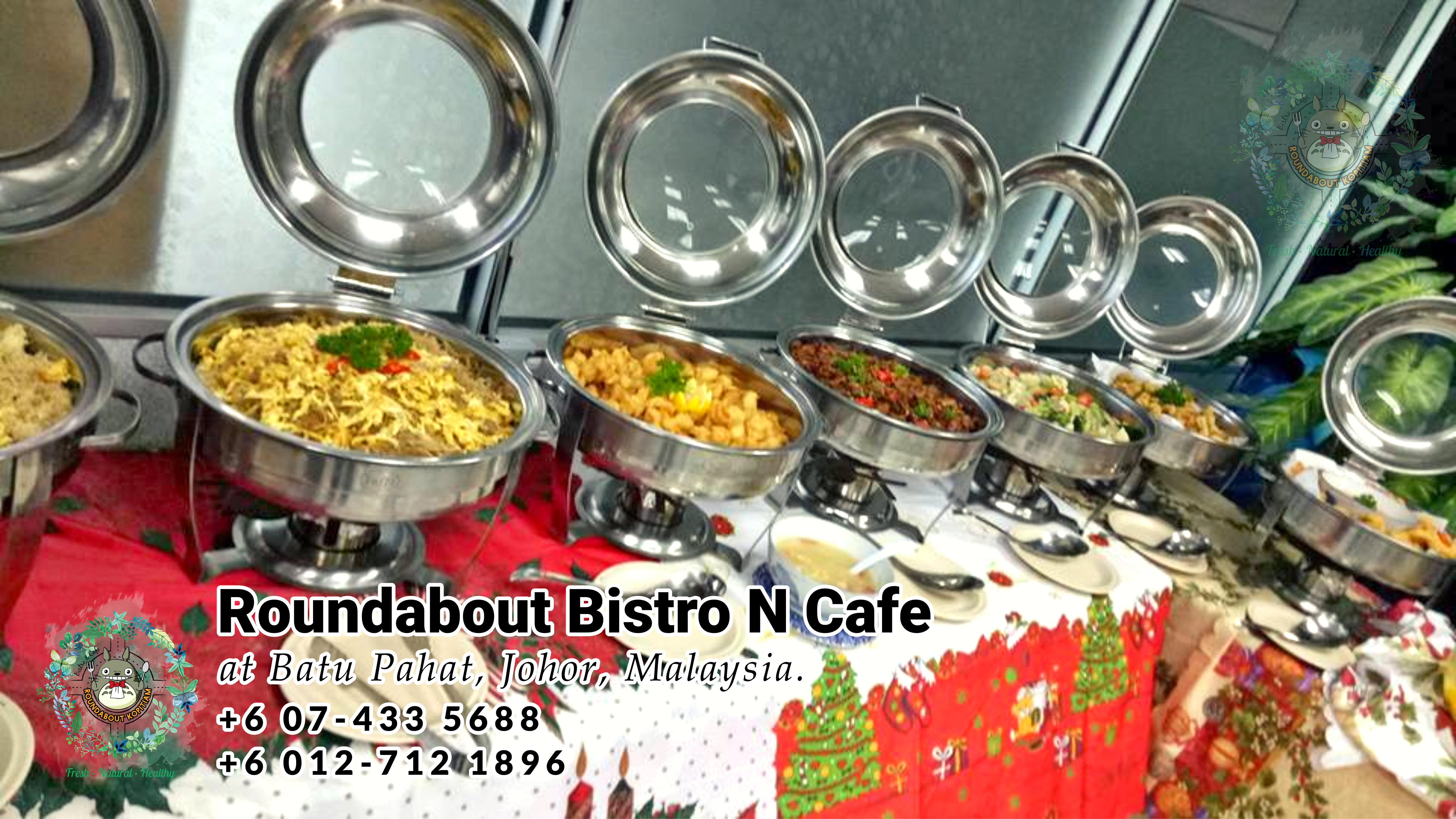 Buffet Batu Pahat Roundabout Bistro N Cafe Malaysia Johor Batu Pahat Totoro Cafe Historical Building Cafe Batu Pahat Landmark Birthday Party Wedding Function Event Kopitiam PC01-19