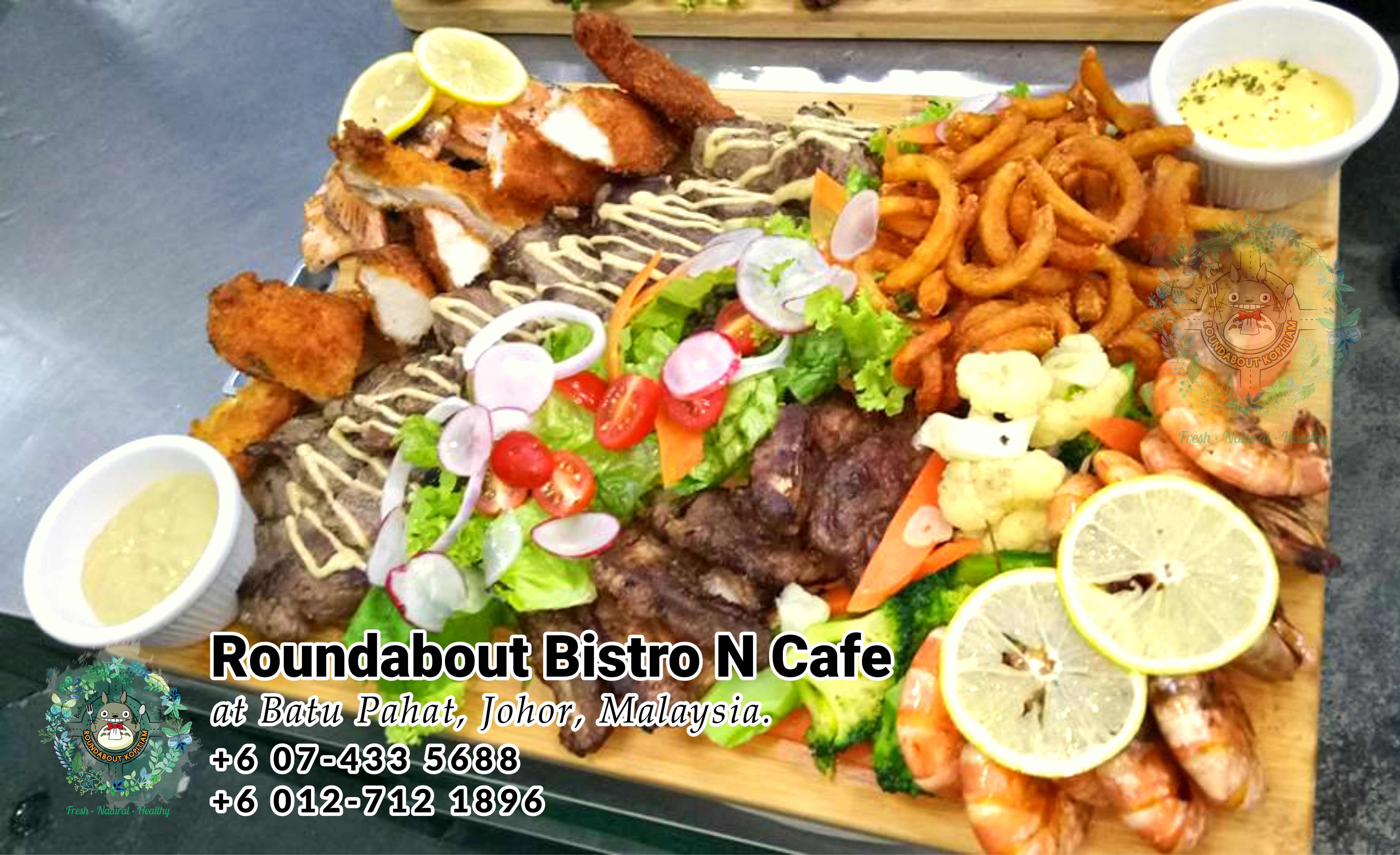 Buffet Batu Pahat Roundabout Bistro N Cafe Malaysia Johor Batu Pahat Totoro Cafe Historical Building Cafe Batu Pahat Landmark Birthday Party Wedding Function Event Kopitiam PC01-45
