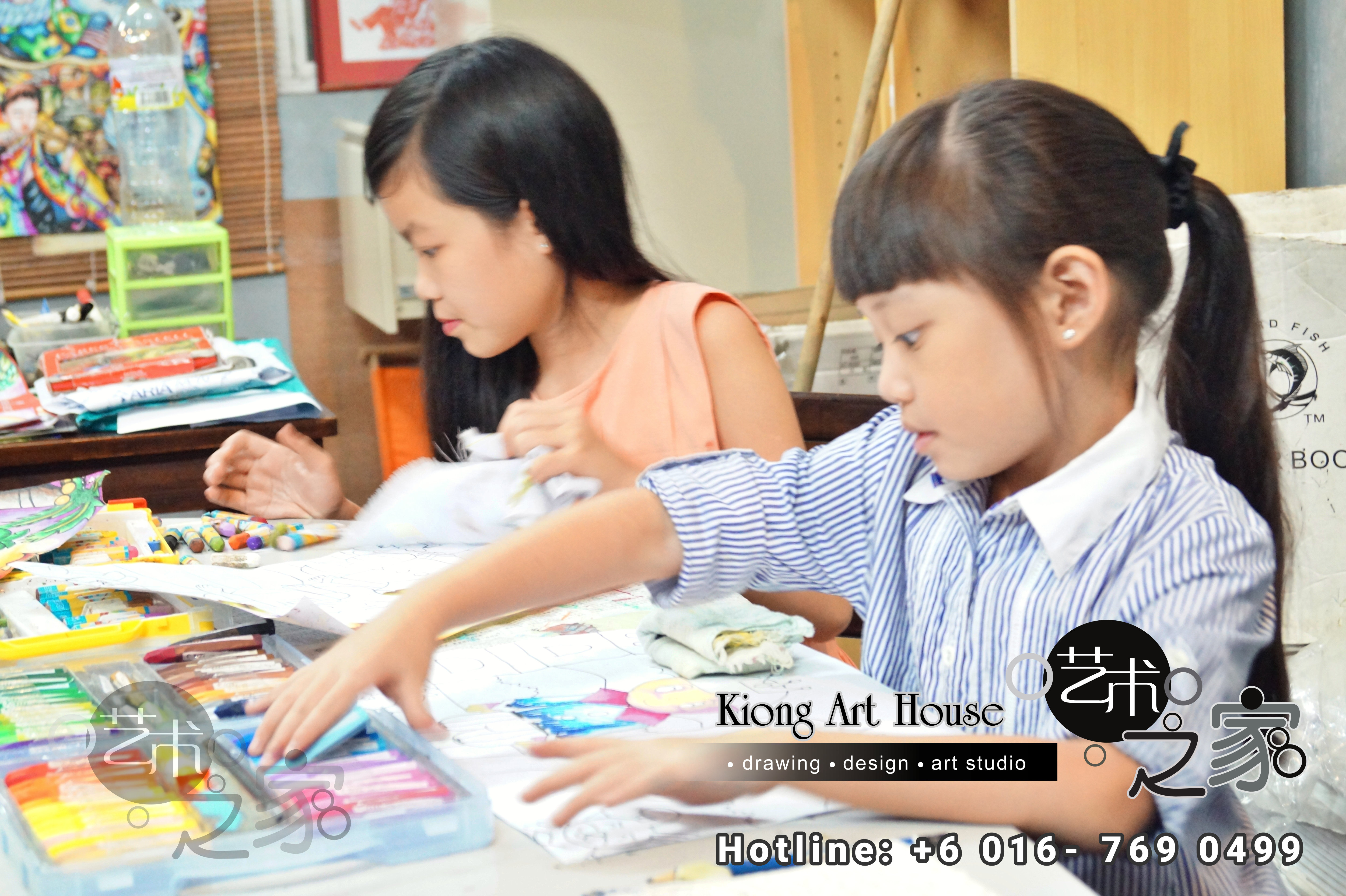 Malaysia Johor Batu Pahat Art Courses Art Studio Children Painting Wotercolour Wooden Strokes Crayon Sketching Oil Painting Advertising Painting Murals Kiong Art House A01-02