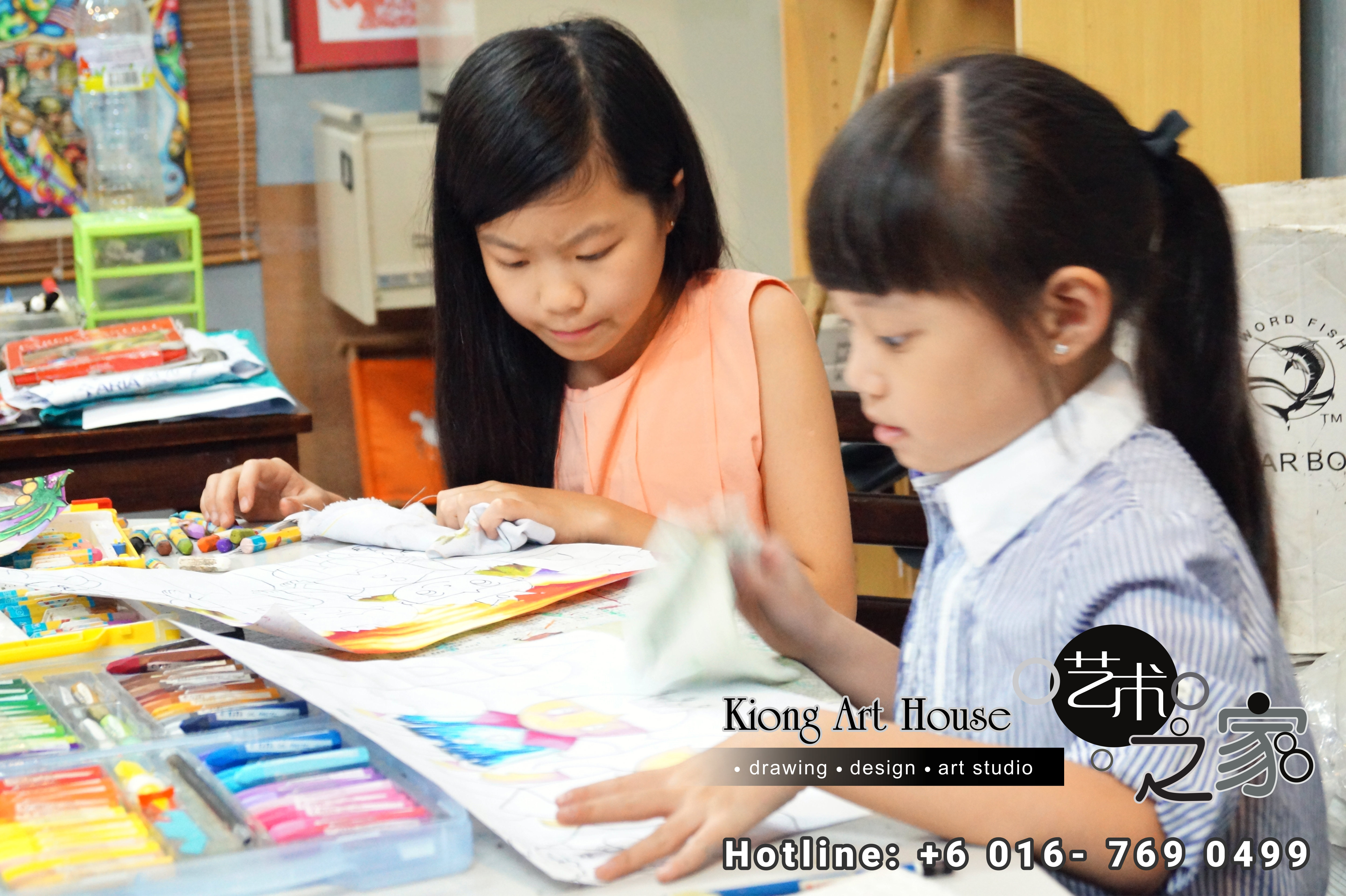 Malaysia Johor Batu Pahat Art Courses Art Studio Children Painting Wotercolour Wooden Strokes Crayon Sketching Oil Painting Advertising Painting Murals Kiong Art House A01-03