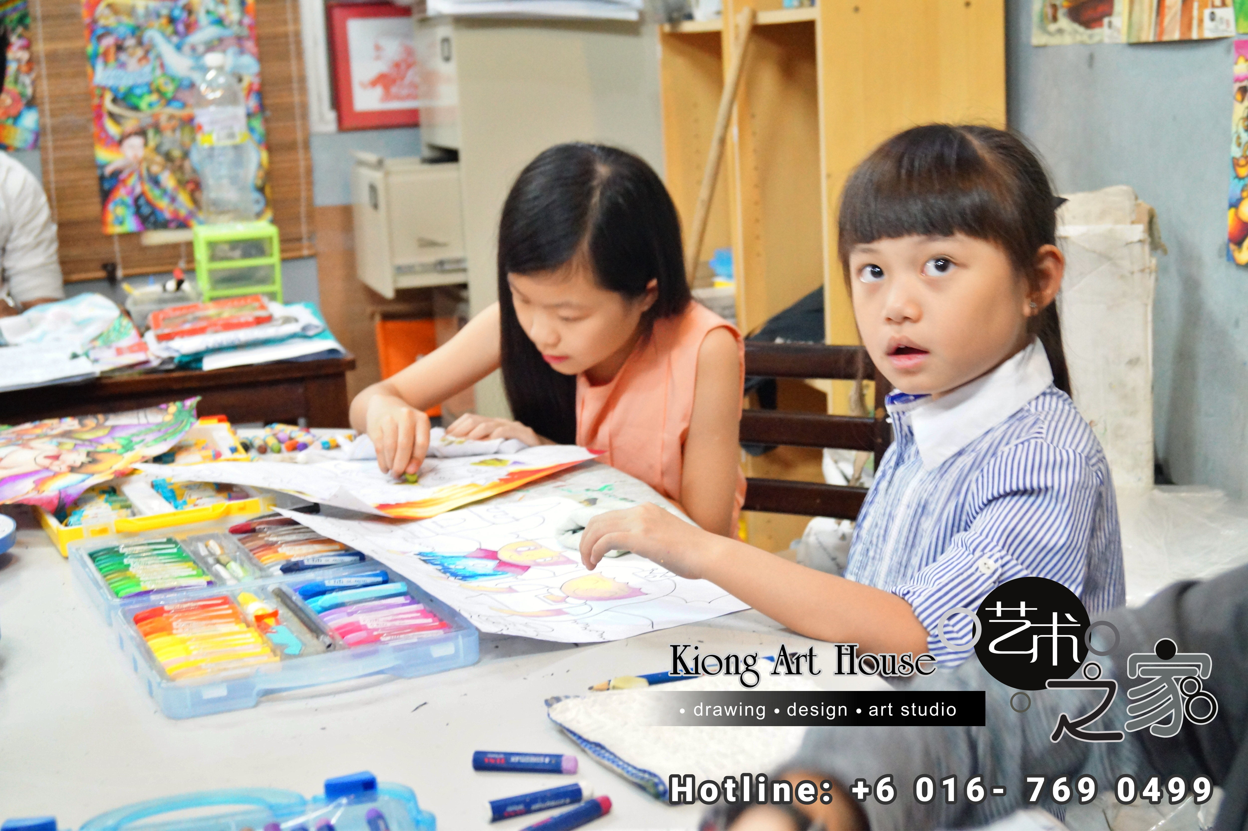 Malaysia Johor Batu Pahat Art Courses Art Studio Children Painting Wotercolour Wooden Strokes Crayon Sketching Oil Painting Advertising Painting Murals Kiong Art House A01-04