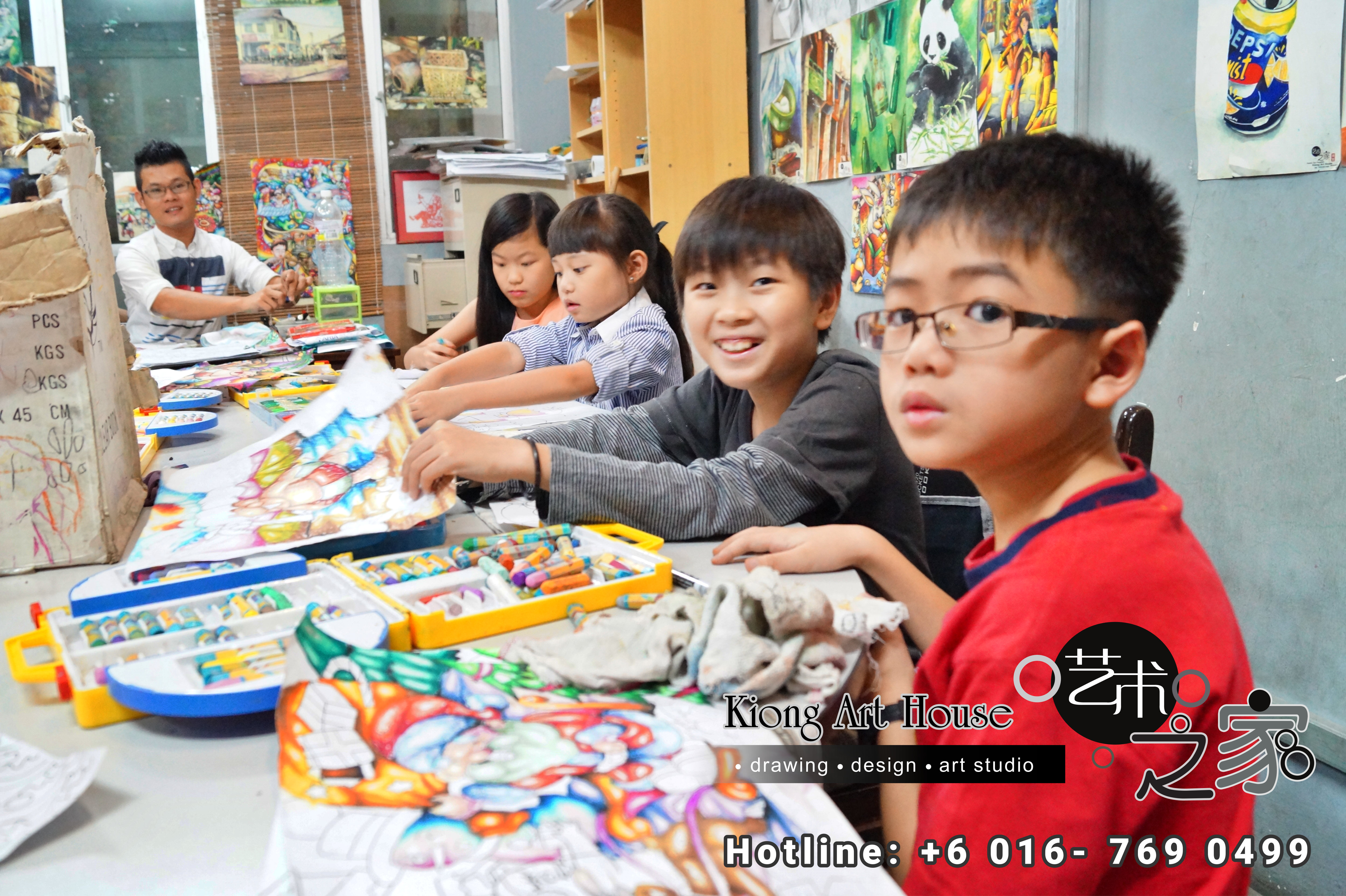 Malaysia Johor Batu Pahat Art Courses Art Studio Children Painting Wotercolour Wooden Strokes Crayon Sketching Oil Painting Advertising Painting Murals Kiong Art House A01-05