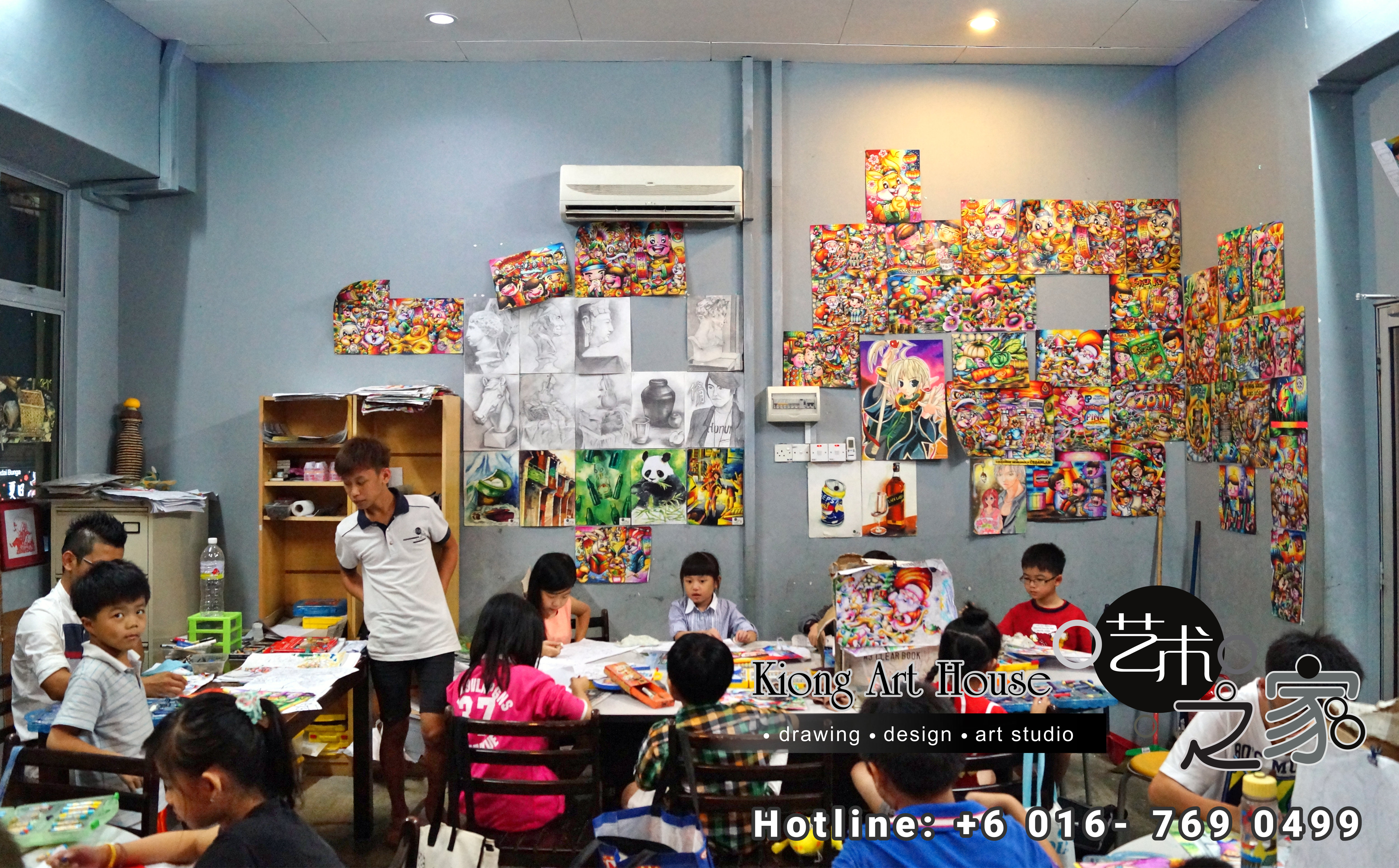 Malaysia Johor Batu Pahat Art Courses Art Studio Children Painting Wotercolour Wooden Strokes Crayon Sketching Oil Painting Advertising Painting Murals Kiong Art House A01-09