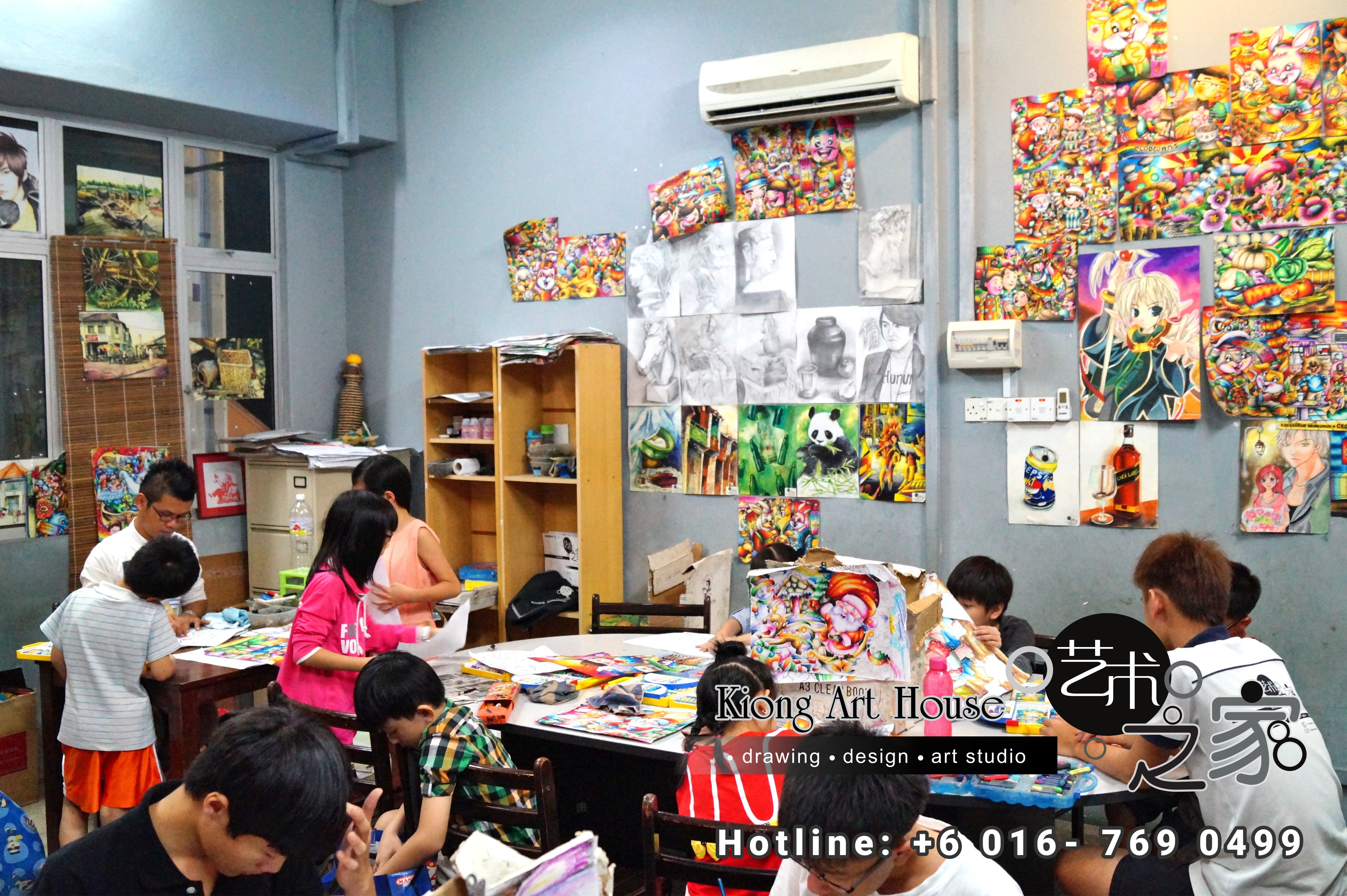 Malaysia Johor Batu Pahat Art Courses Art Studio Children Painting Wotercolour Wooden Strokes Crayon Sketching Oil Painting Advertising Painting Murals Kiong Art House A01-11