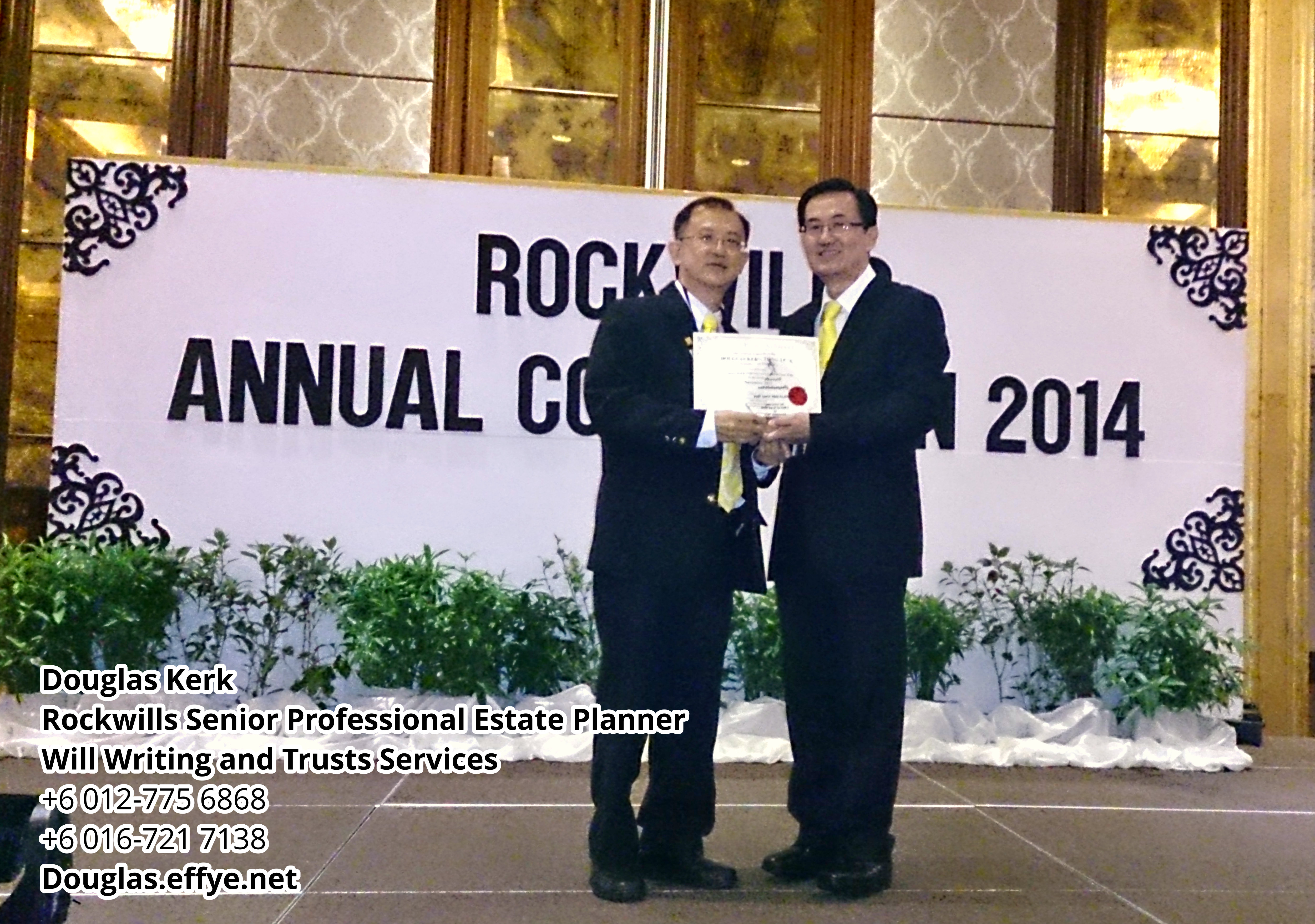 Douglas Kerk Rockwills Senior Professional Estate Planner - Will Writing and Trusts Services Batu Pahat and Kluang Johor Malaysia Property Management PA02-10