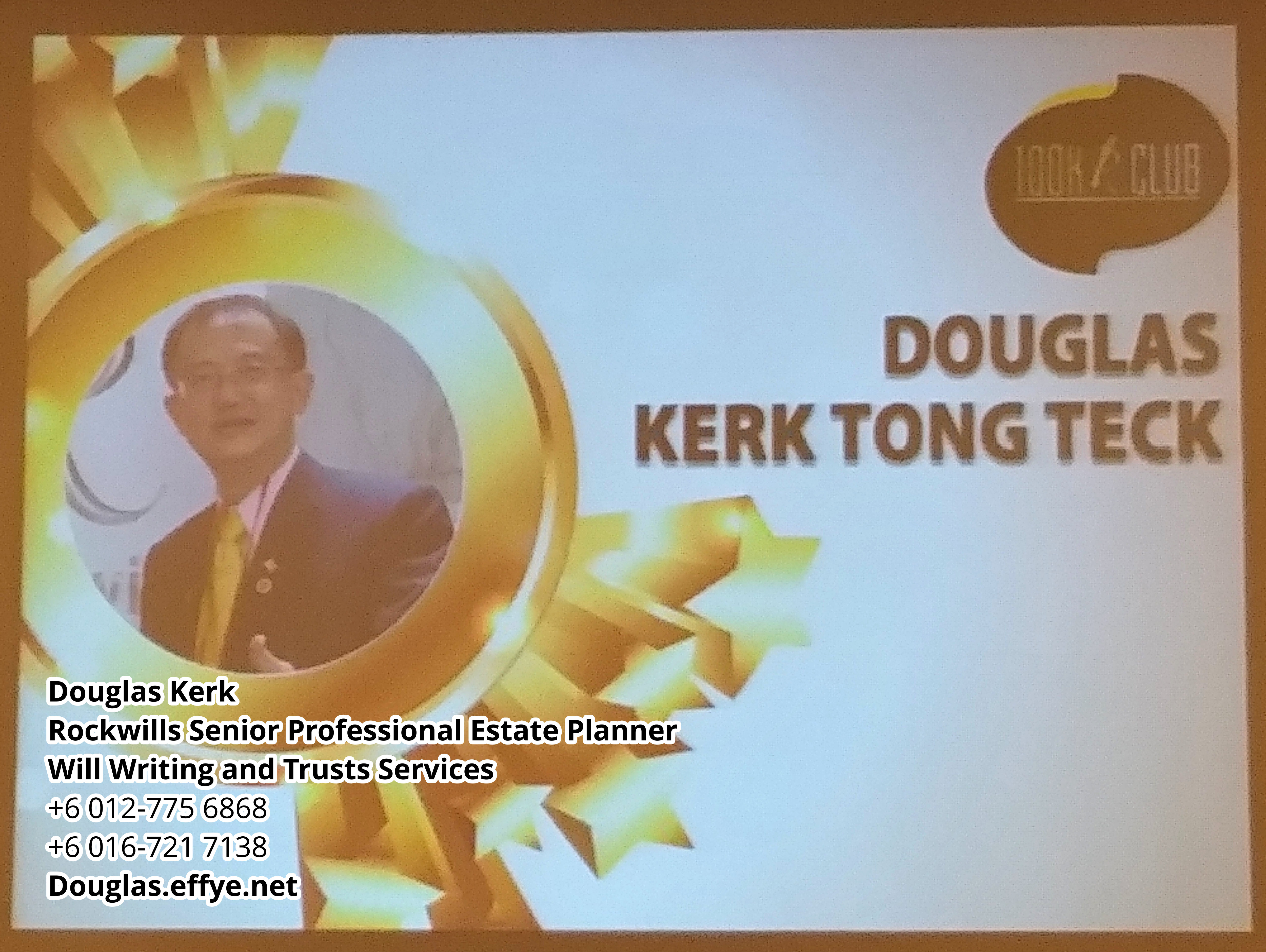 Douglas Kerk Rockwills Senior Professional Estate Planner - Will Writing and Trusts Services Batu Pahat and Kluang Johor Malaysia Property Management PA02-15