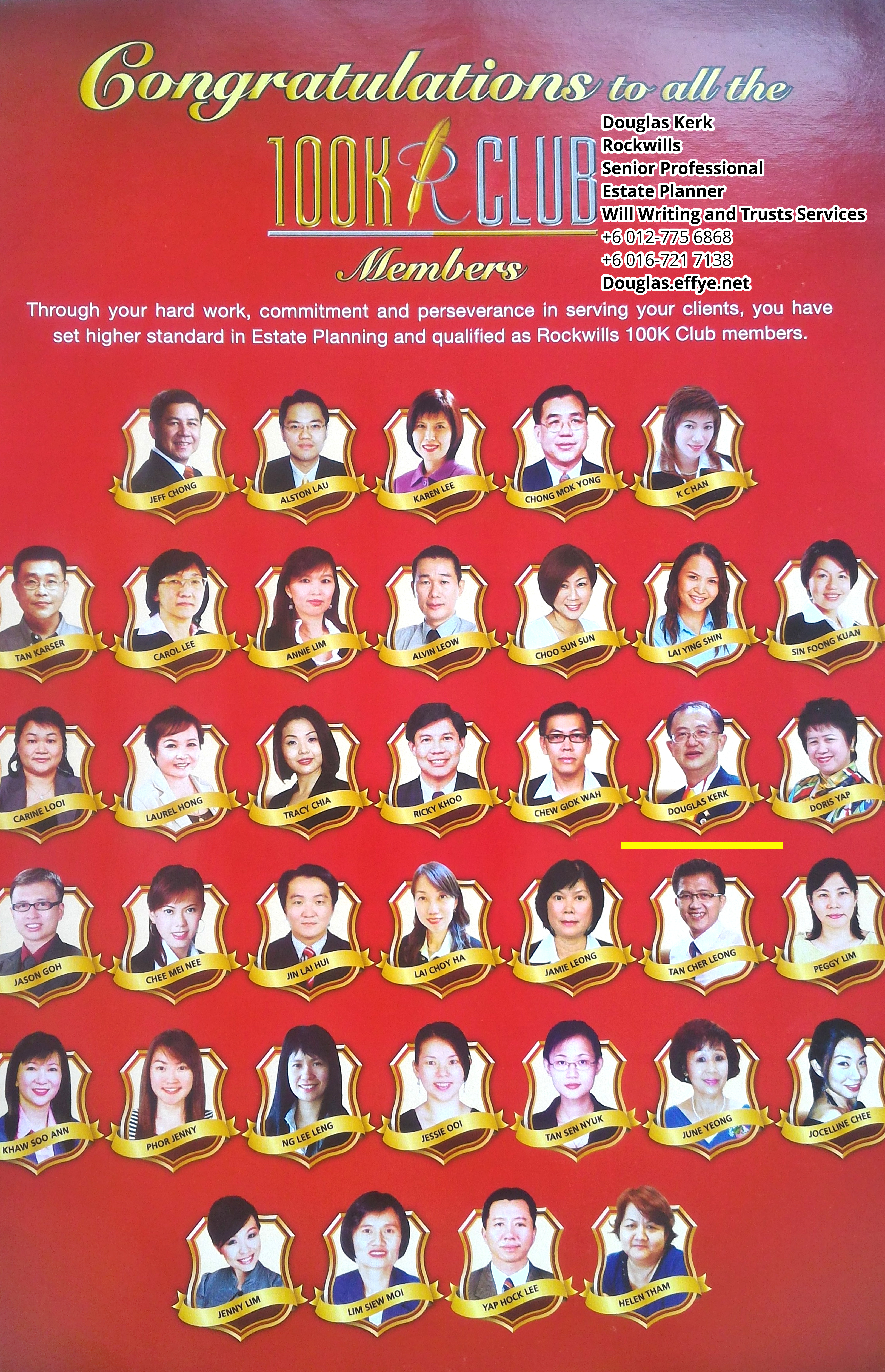 Douglas Kerk Rockwills Senior Professional Estate Planner - Will Writing and Trusts Services Batu Pahat and Kluang Johor Malaysia Property Management PA02-19