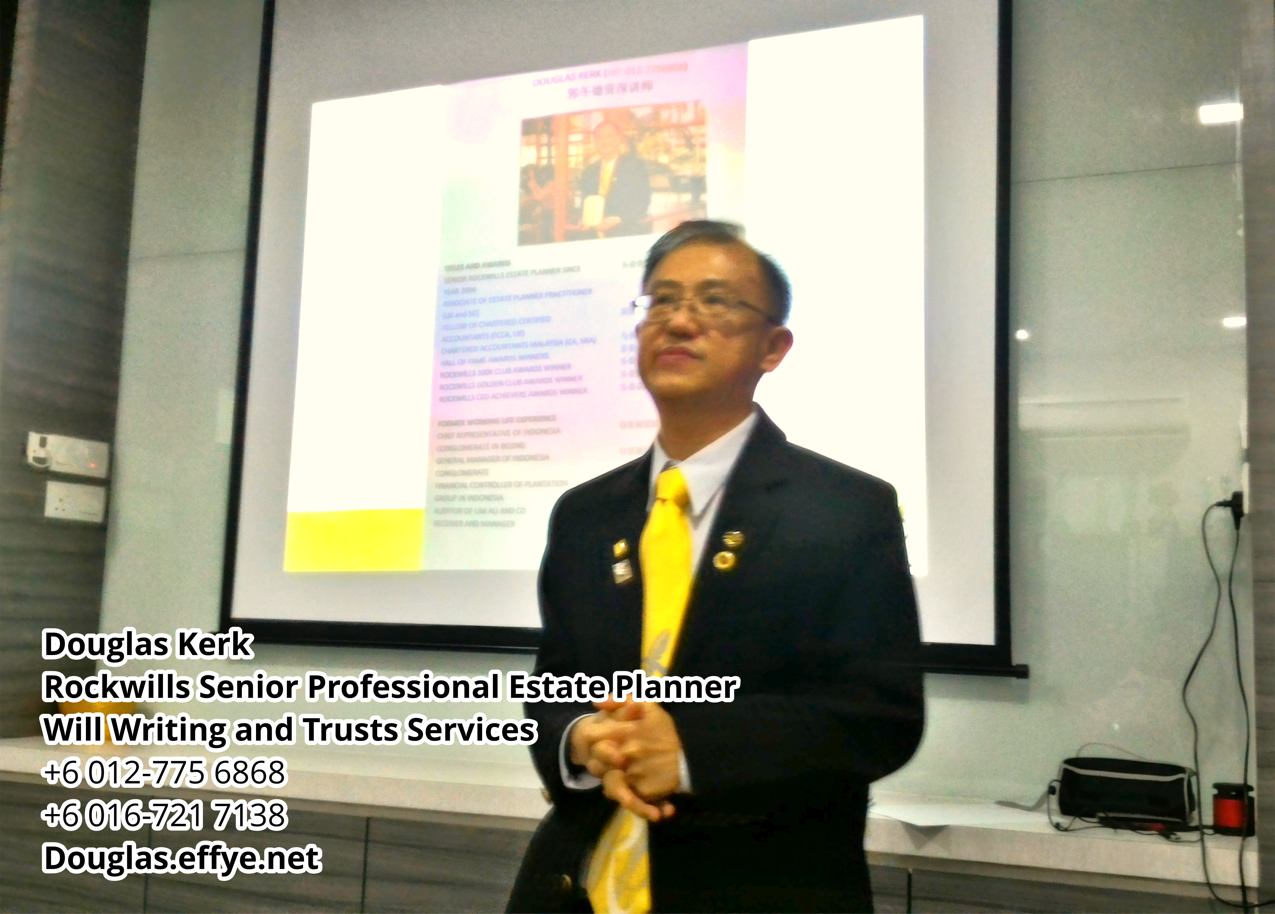 Douglas Kerk Rockwills Senior Professional Estate Planner - Will Writing and Trusts Services Batu Pahat and Kluang Johor Malaysia Property Management PA02-29