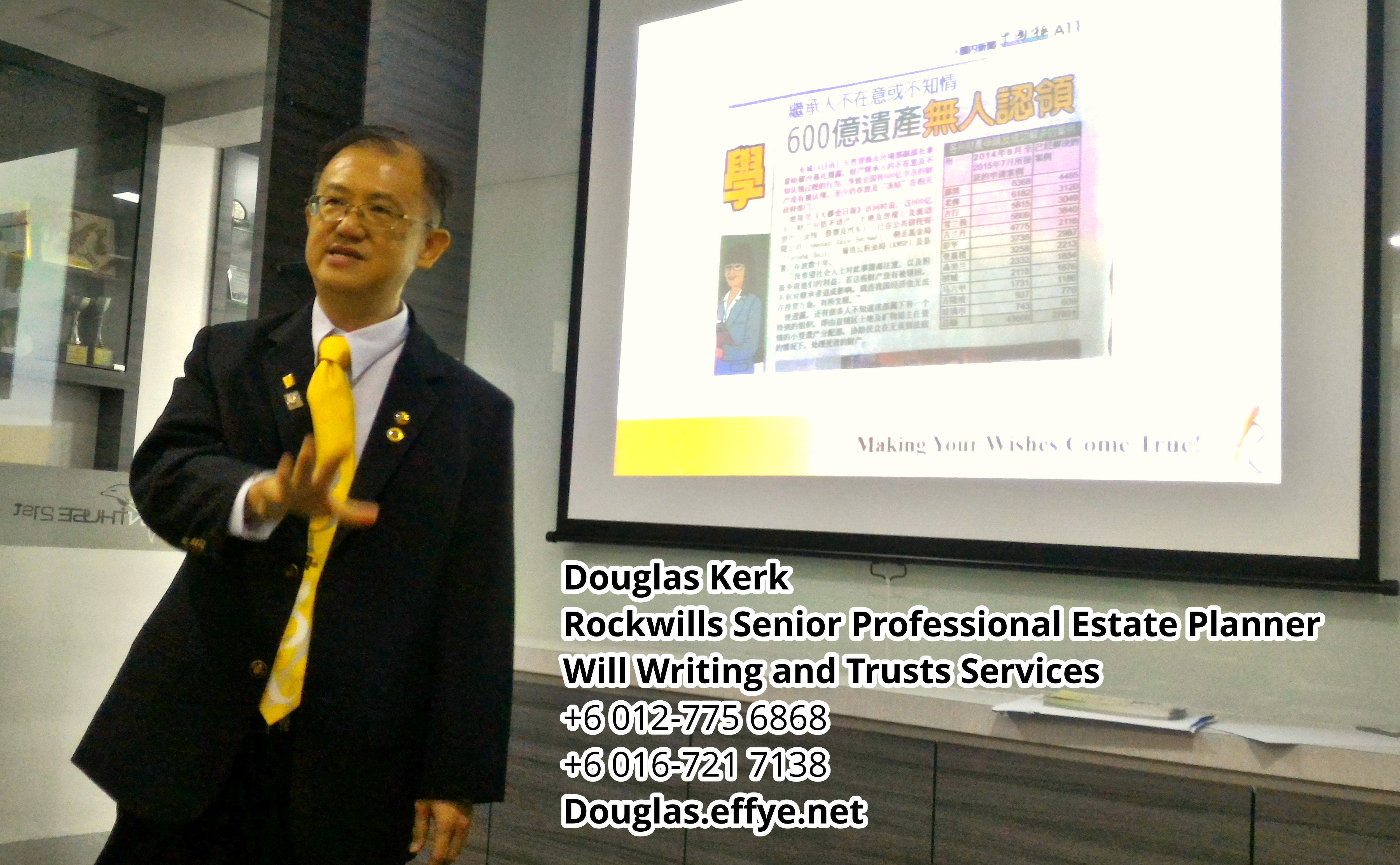 Douglas Kerk Rockwills Senior Professional Estate Planner - Will Writing and Trusts Services Batu Pahat and Kluang Johor Malaysia Property Management PA02-35