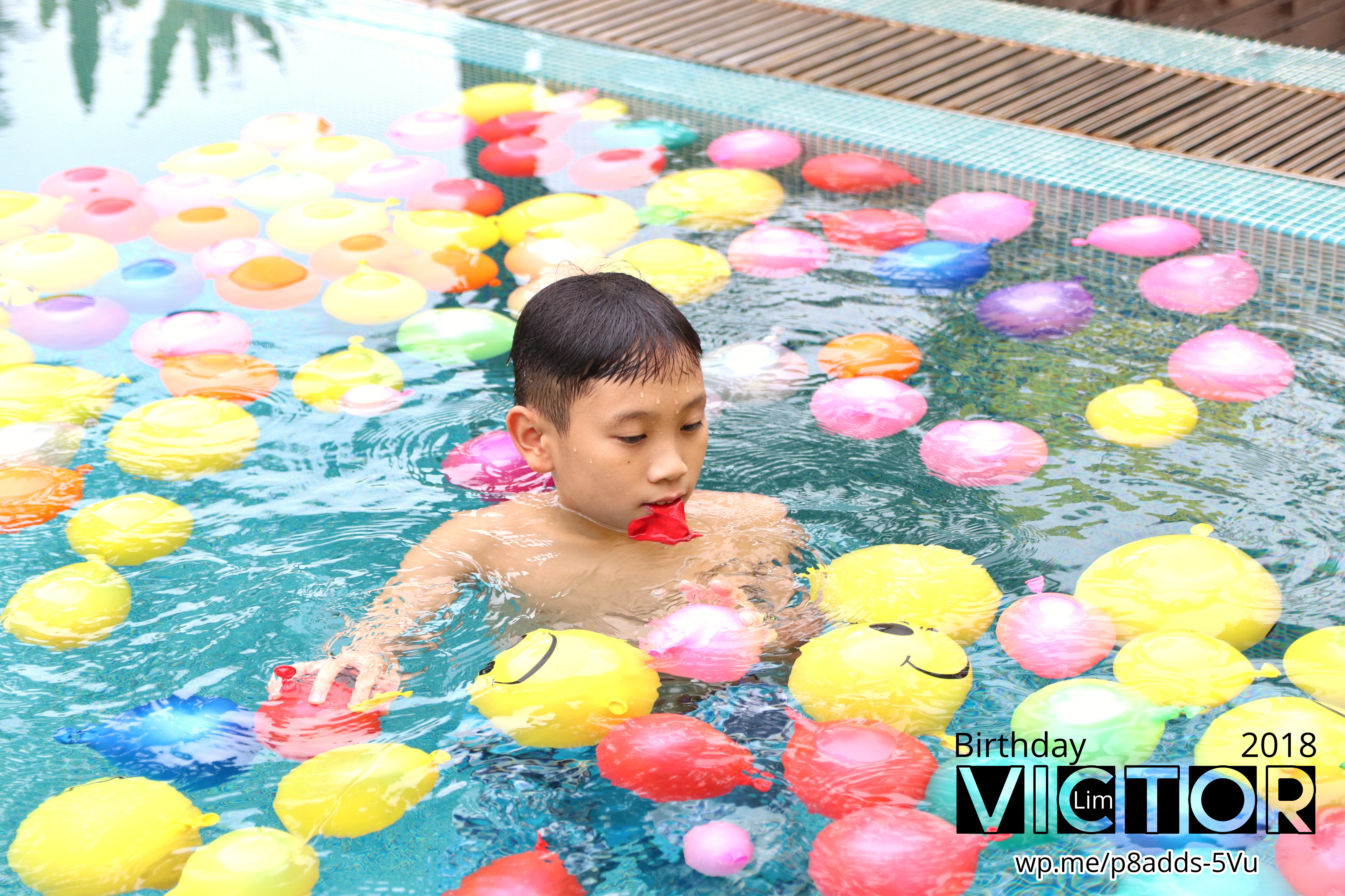 Victor Lim Birthday 2018 in Malaysia Party Buffet Swimming Fun A01