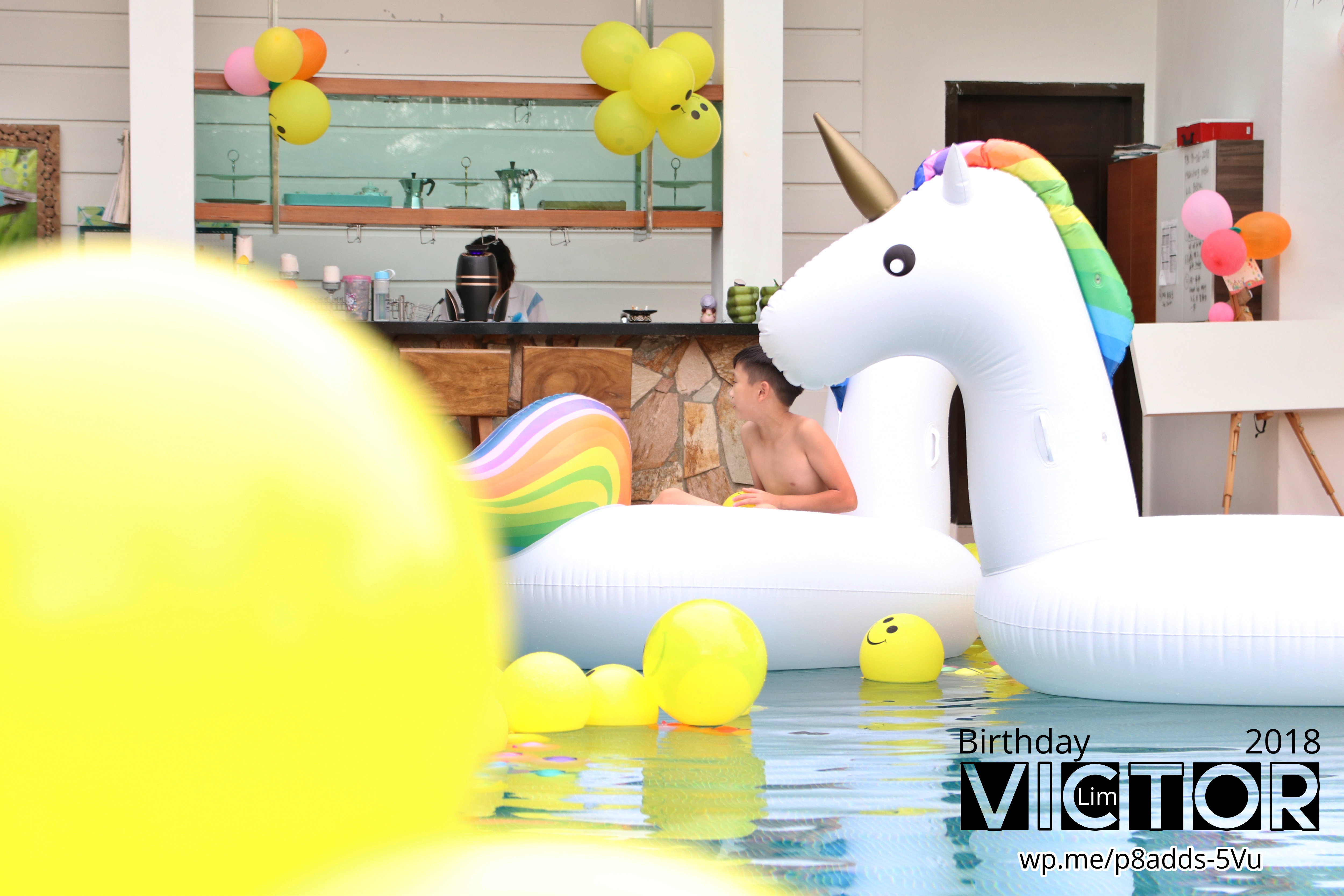 Victor Lim Birthday 2018 in Malaysia Party Buffet Swimming Fun A05