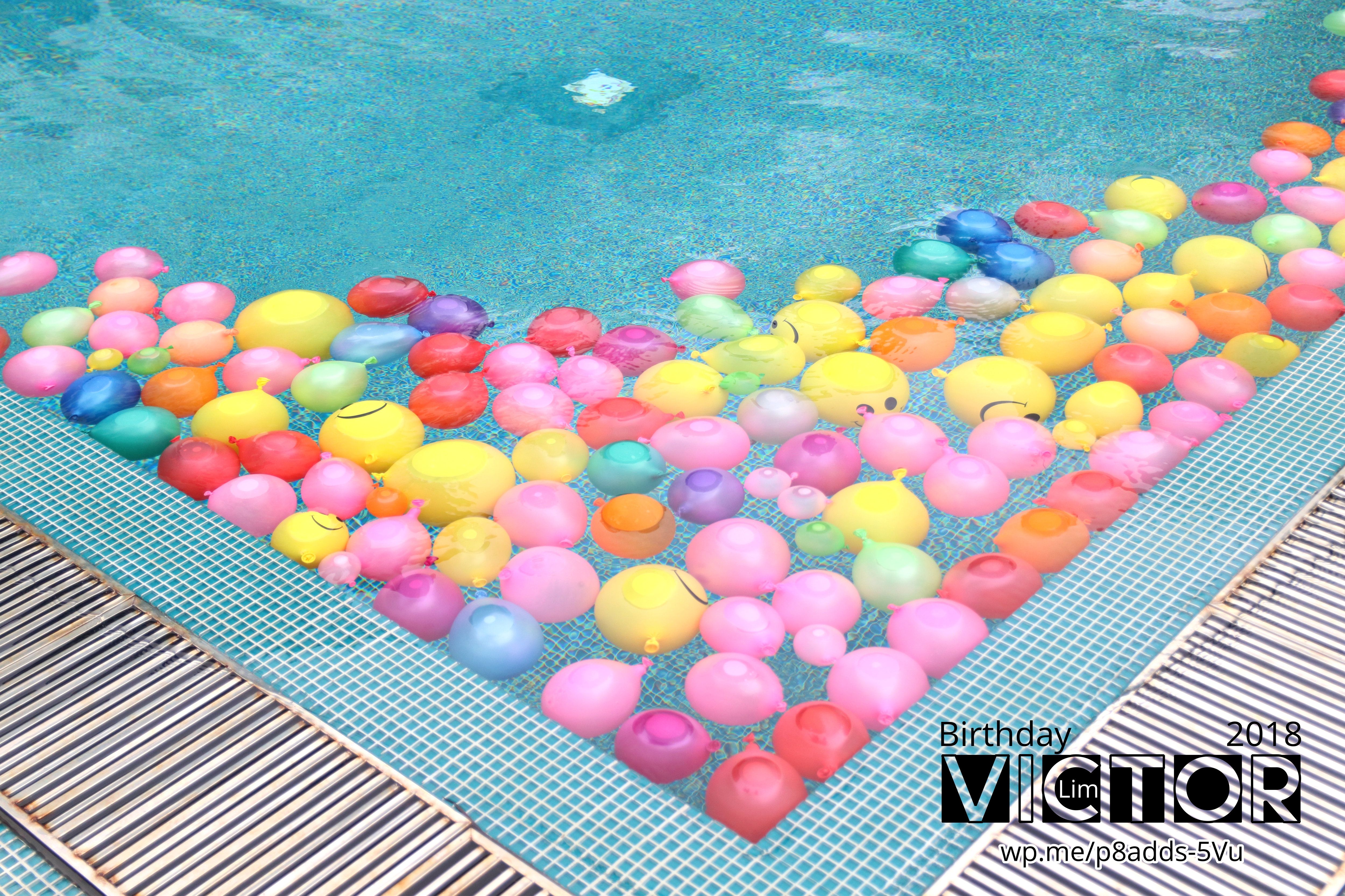 Victor Lim Birthday 2018 in Malaysia Party Buffet Swimming Fun A07