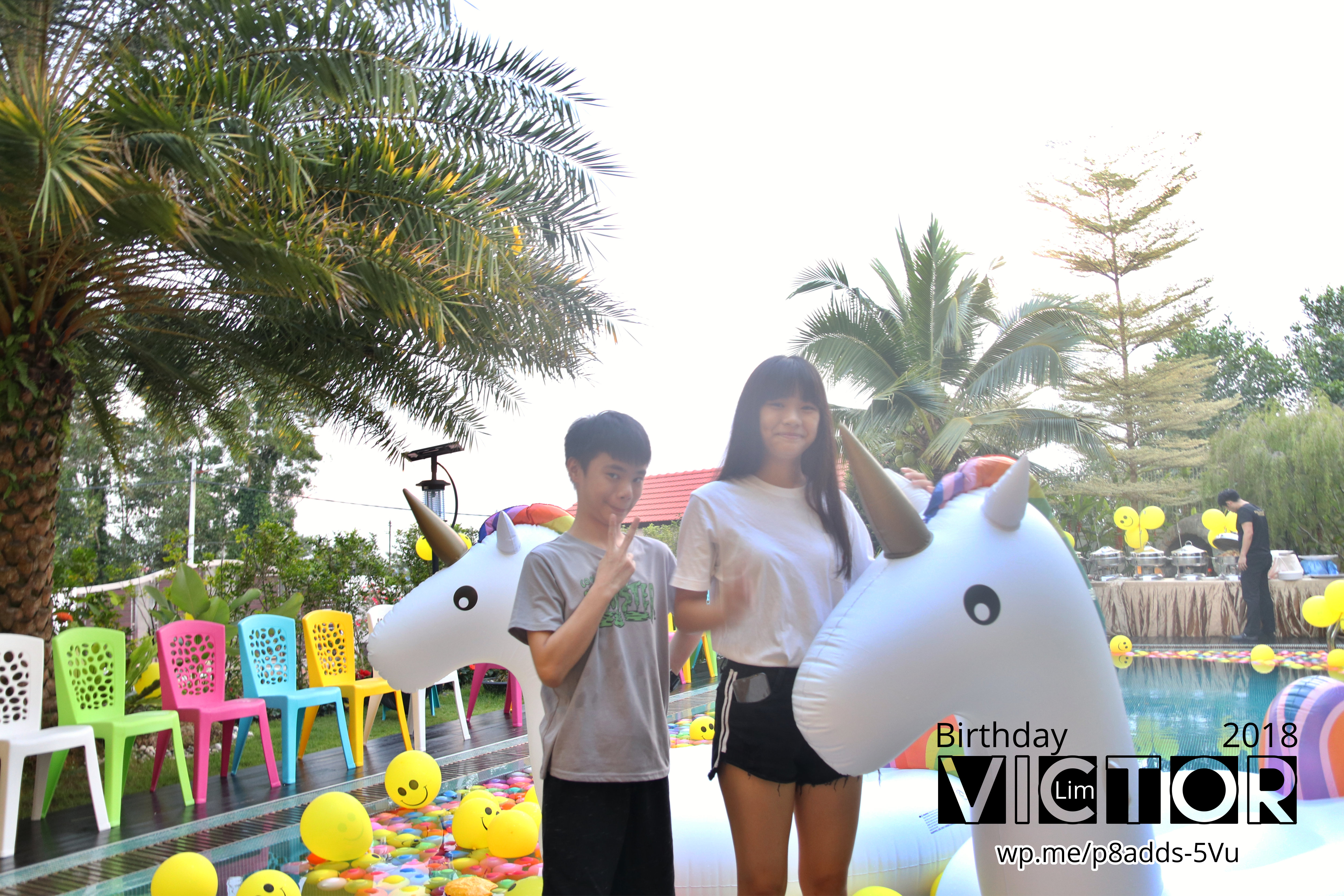 Victor Lim Birthday 2018 in Malaysia Party Buffet Swimming Fun A19